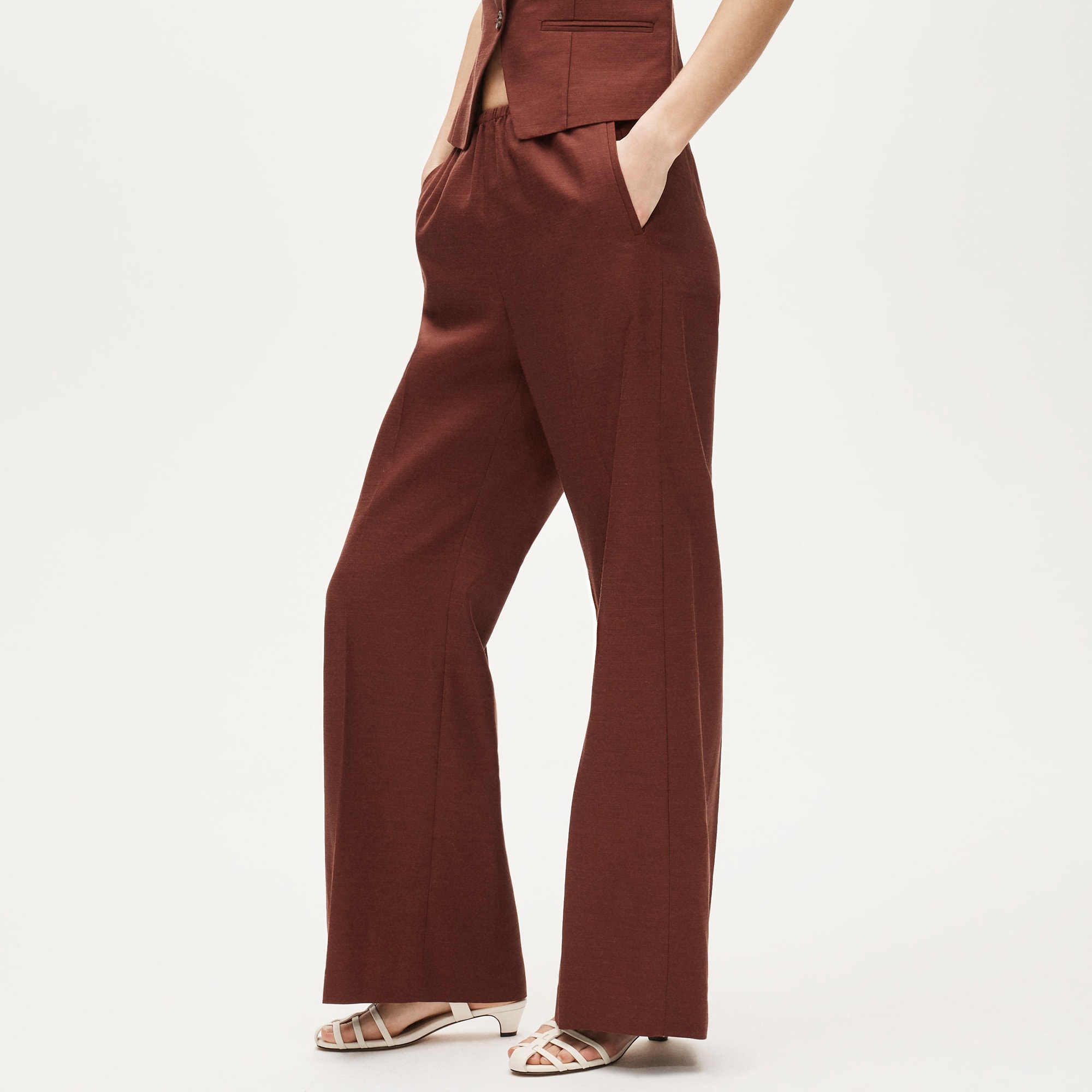 green emerald velvet dress Sadie & Sage Celestial Wide Leg Dress Pants - Black