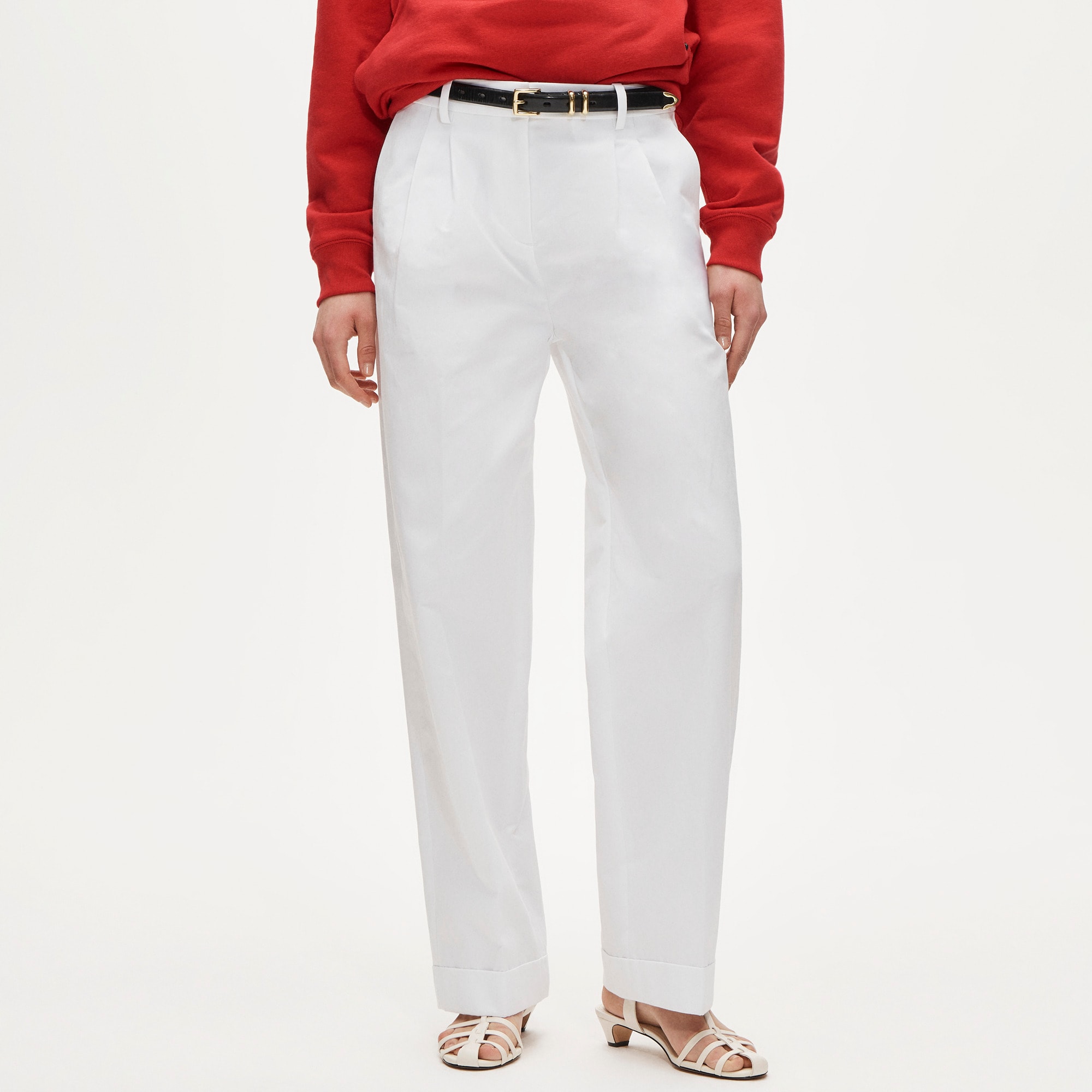 Wide-leg pleated pant - image 3