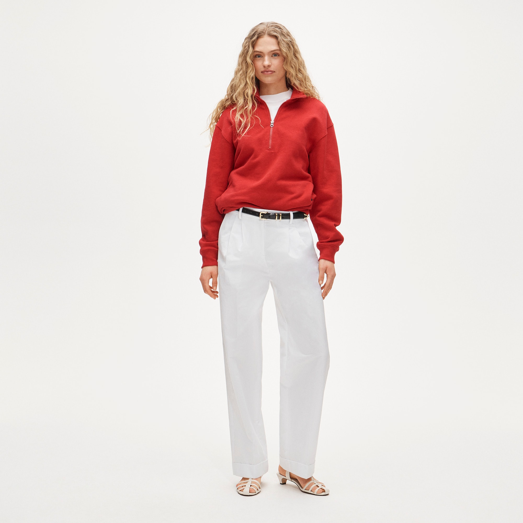 Wide-leg pleated pant - image 2