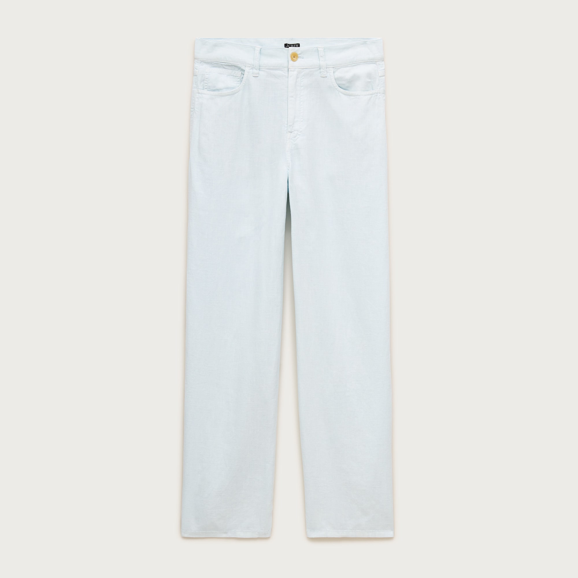 Five-pocket pant in stretch linen blend