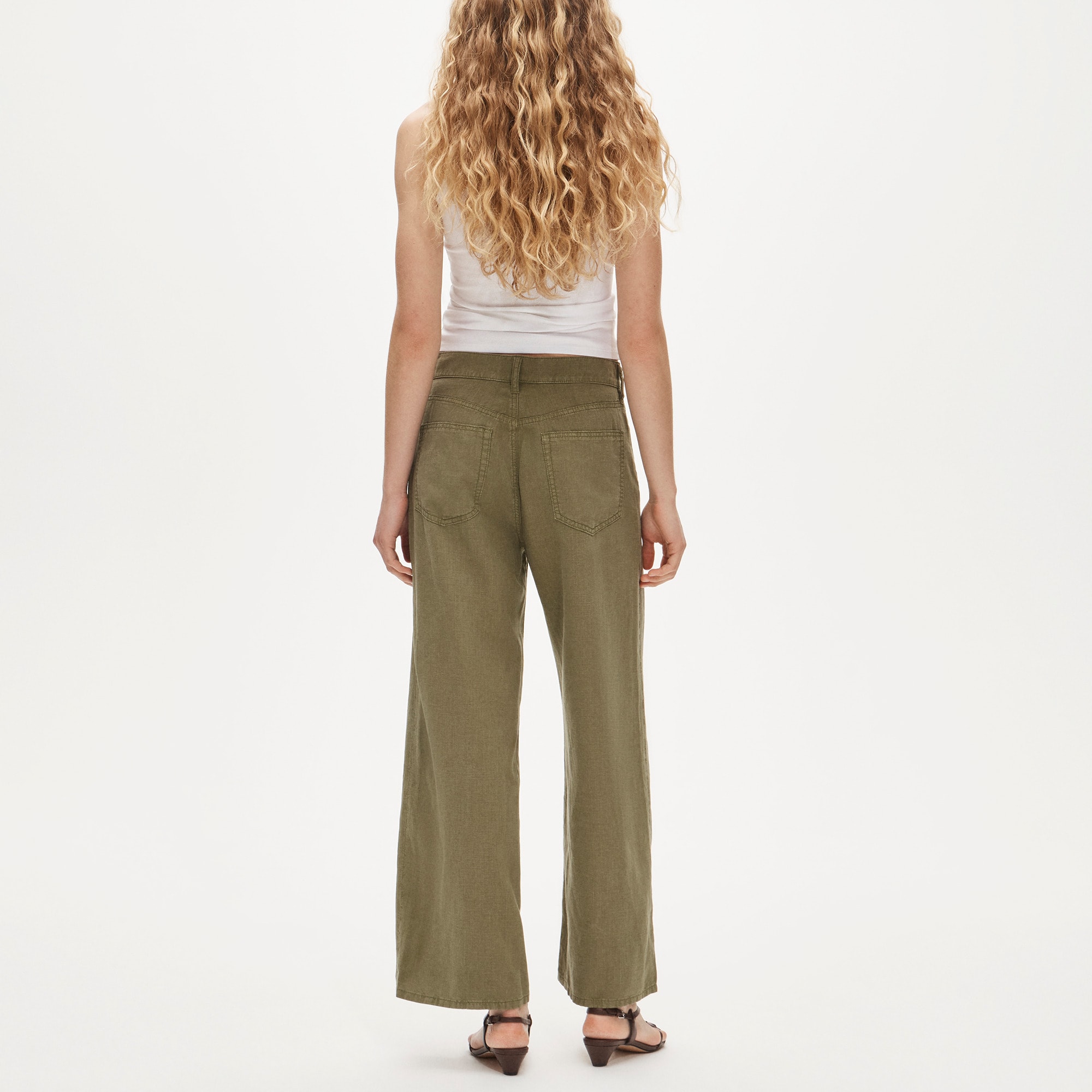 Five-pocket pant in linen blend