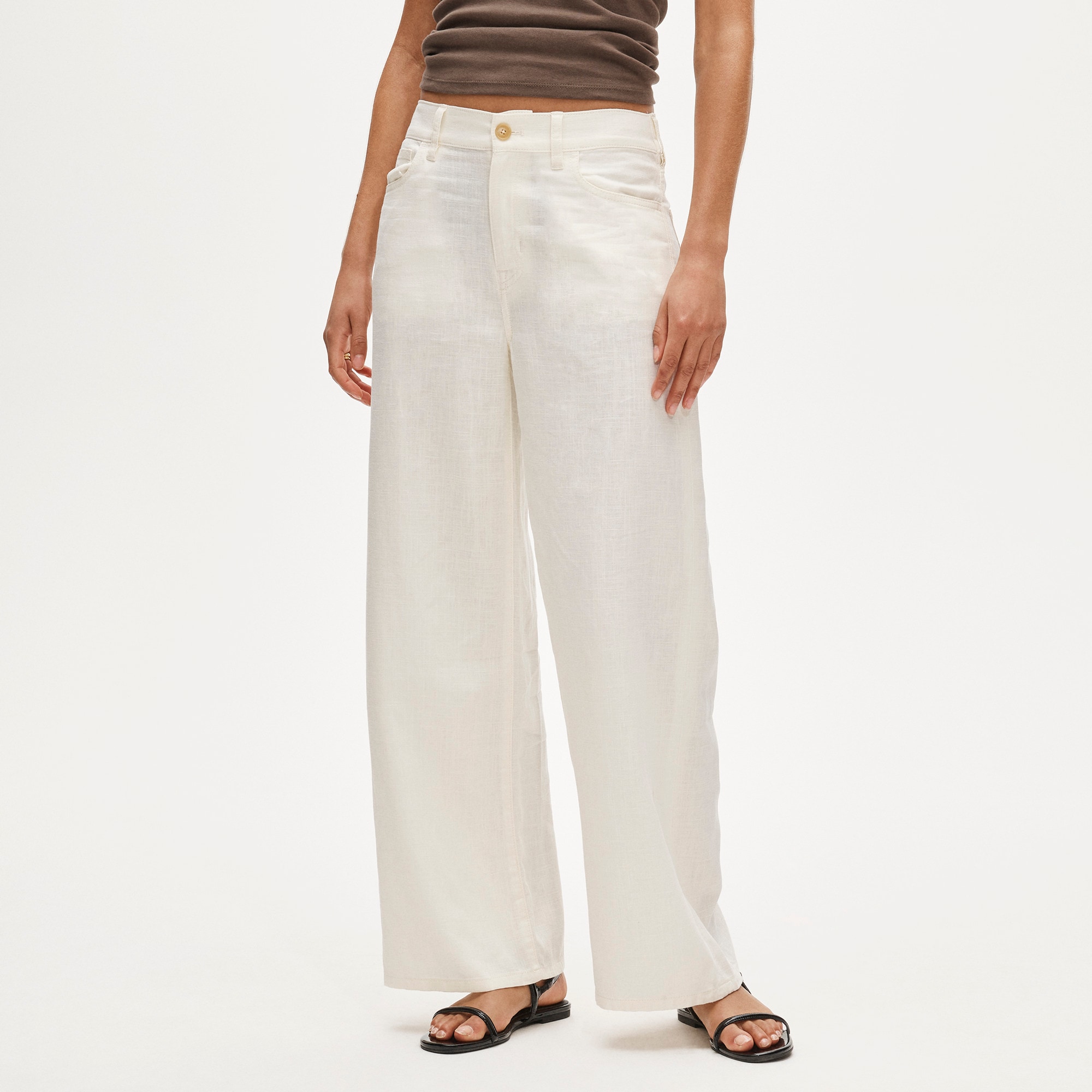 Five-pocket pant in linen blend - image 3