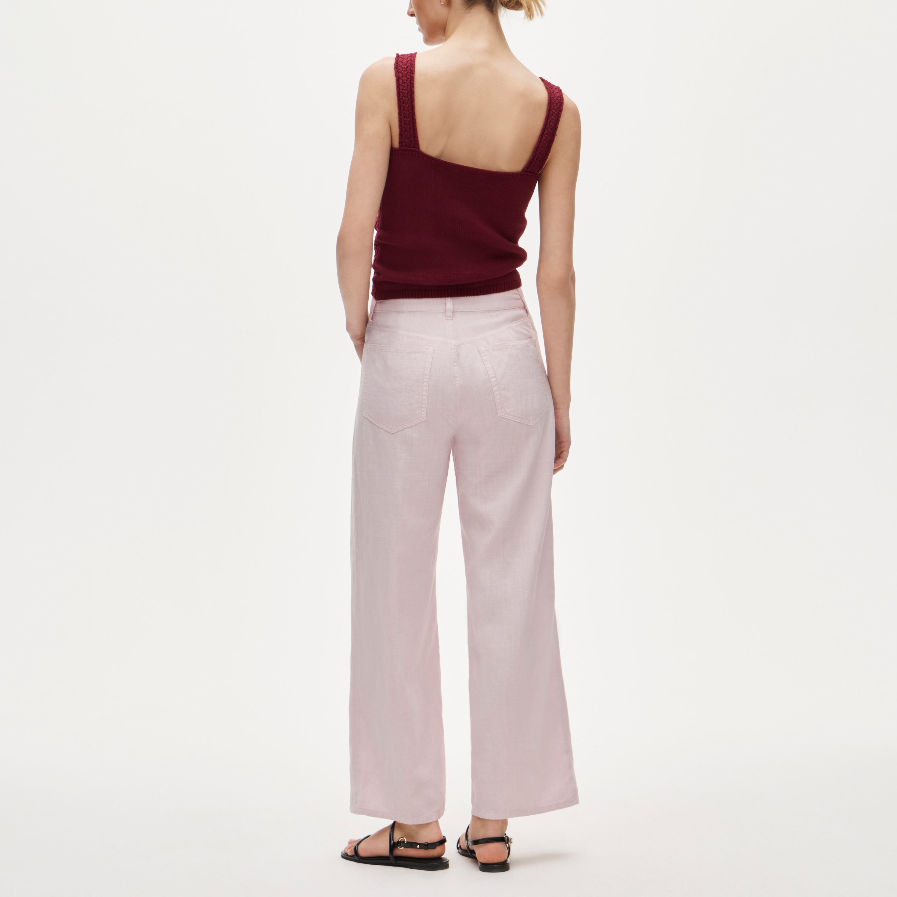 Five-pocket pant in linen blend