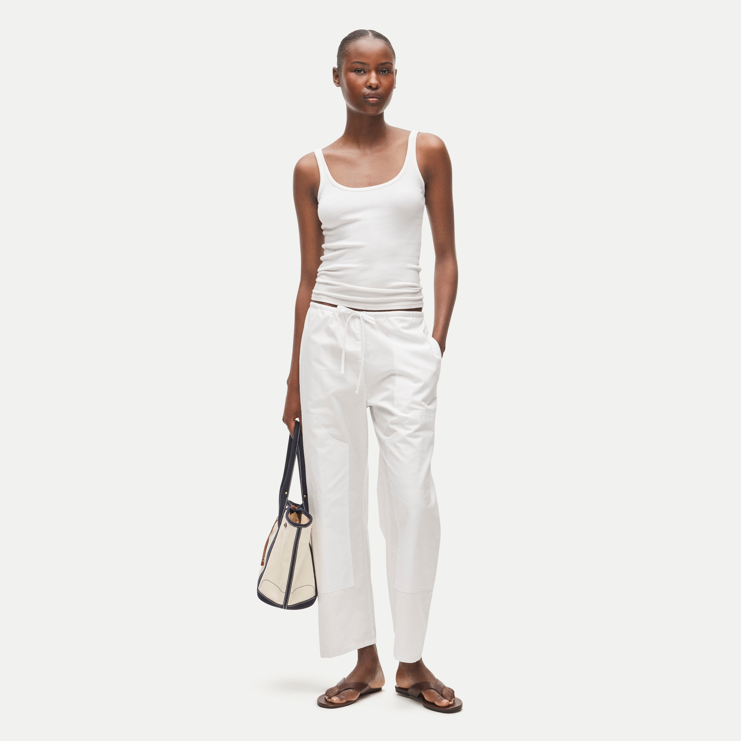 Petite Luna pant in cotton poplin