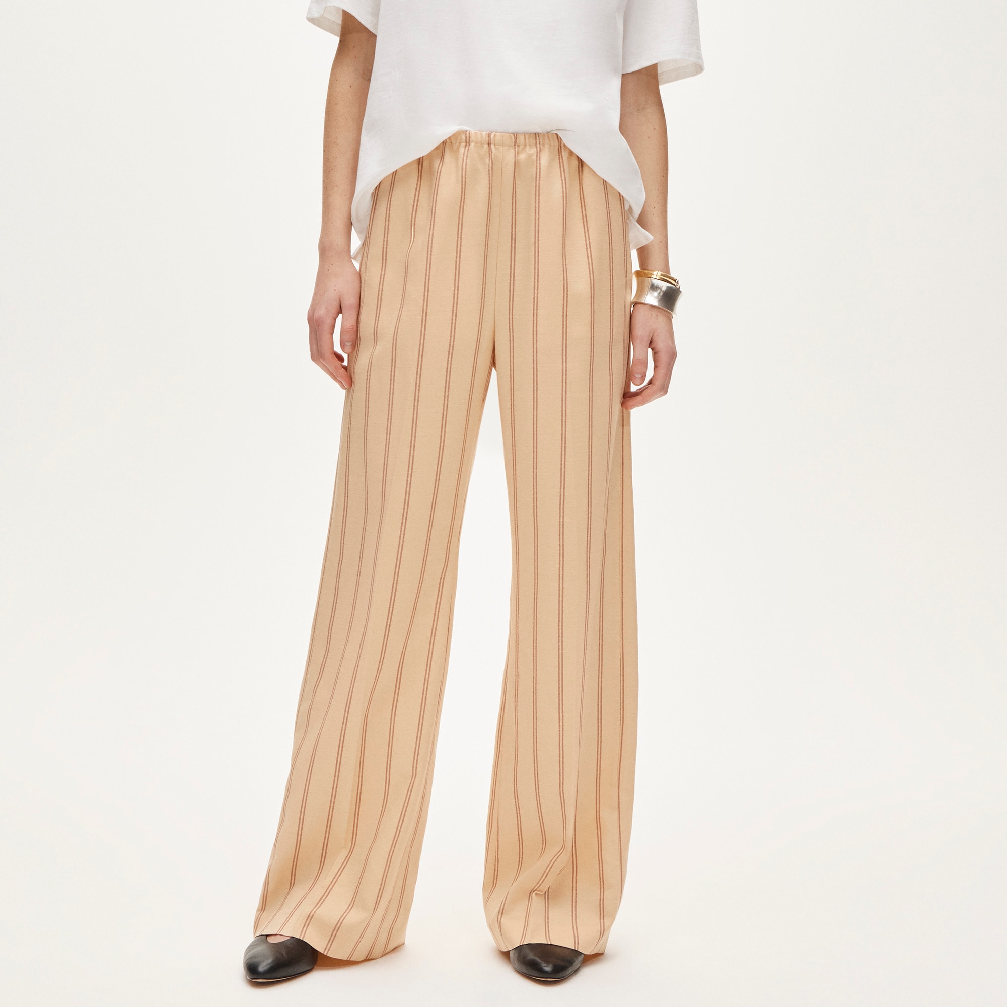 Cosmo pant in striped Gramercy linen blend - image 3
