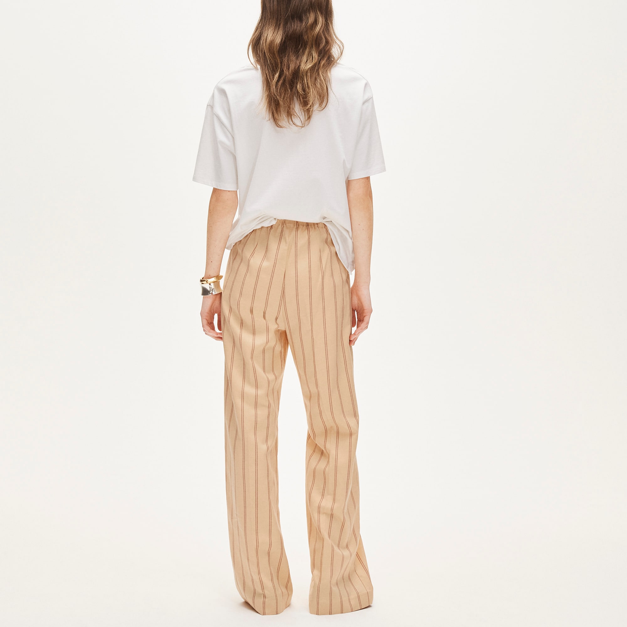 Cosmo pant in striped Gramercy linen blend - image 5