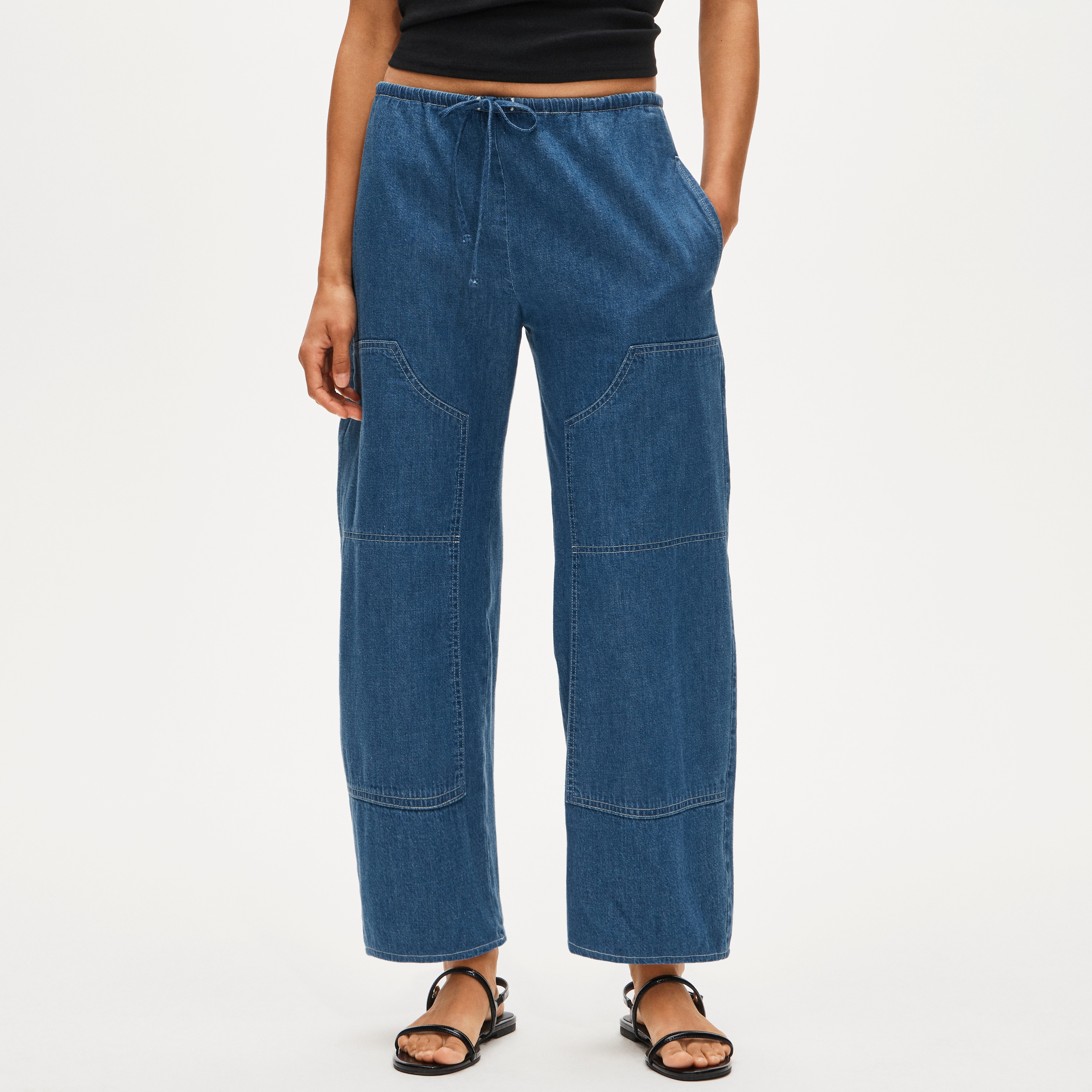 Luna pant in chambray - image 3