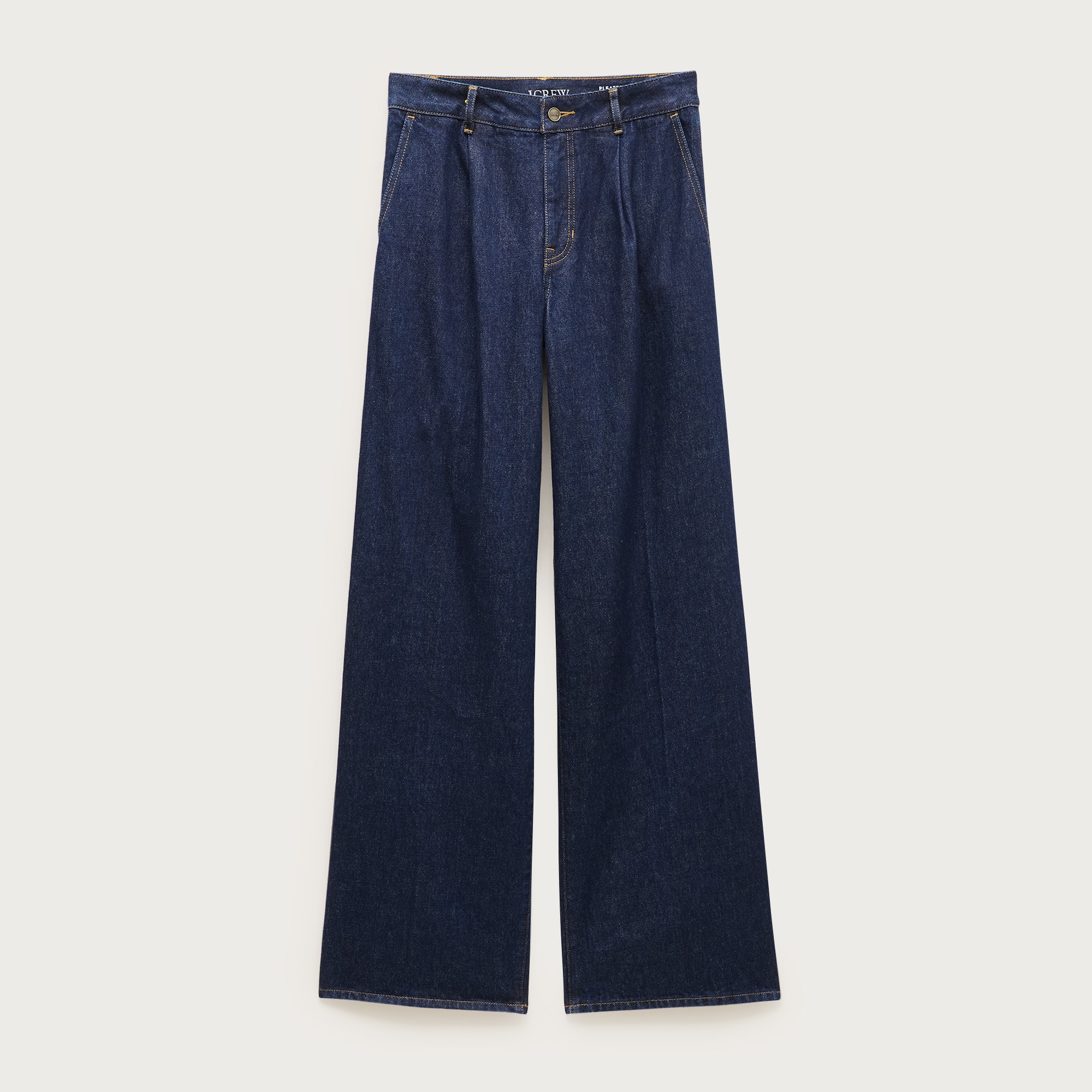 Pleated trouser jean
