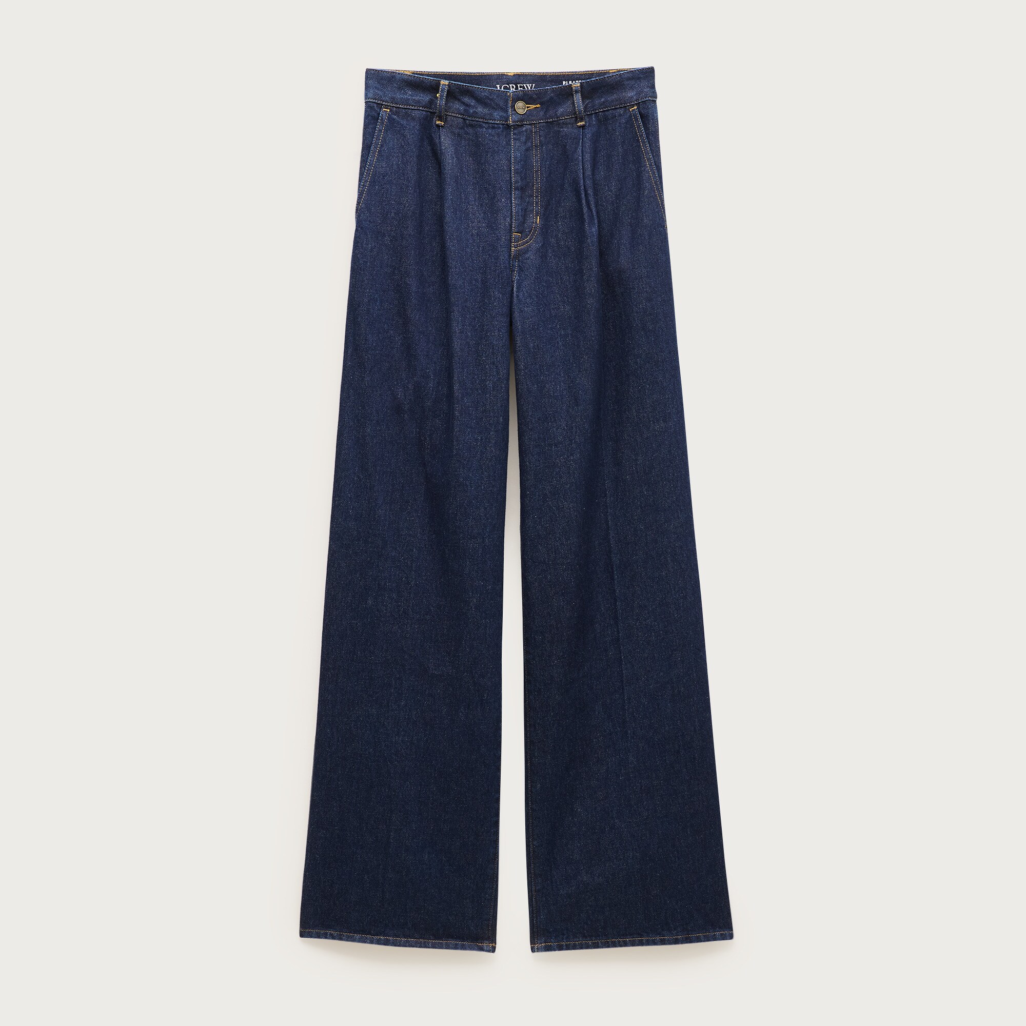 Pleated trouser jean