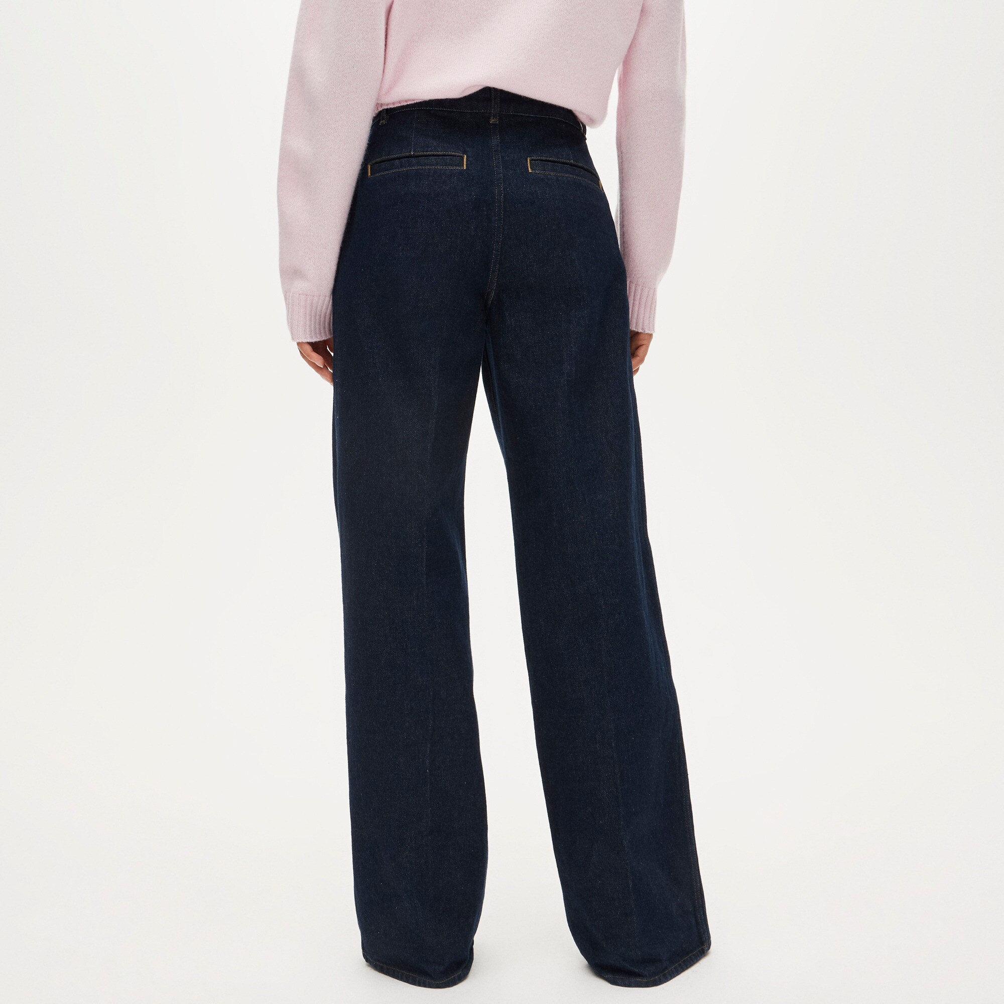 Pleated trouser jean
