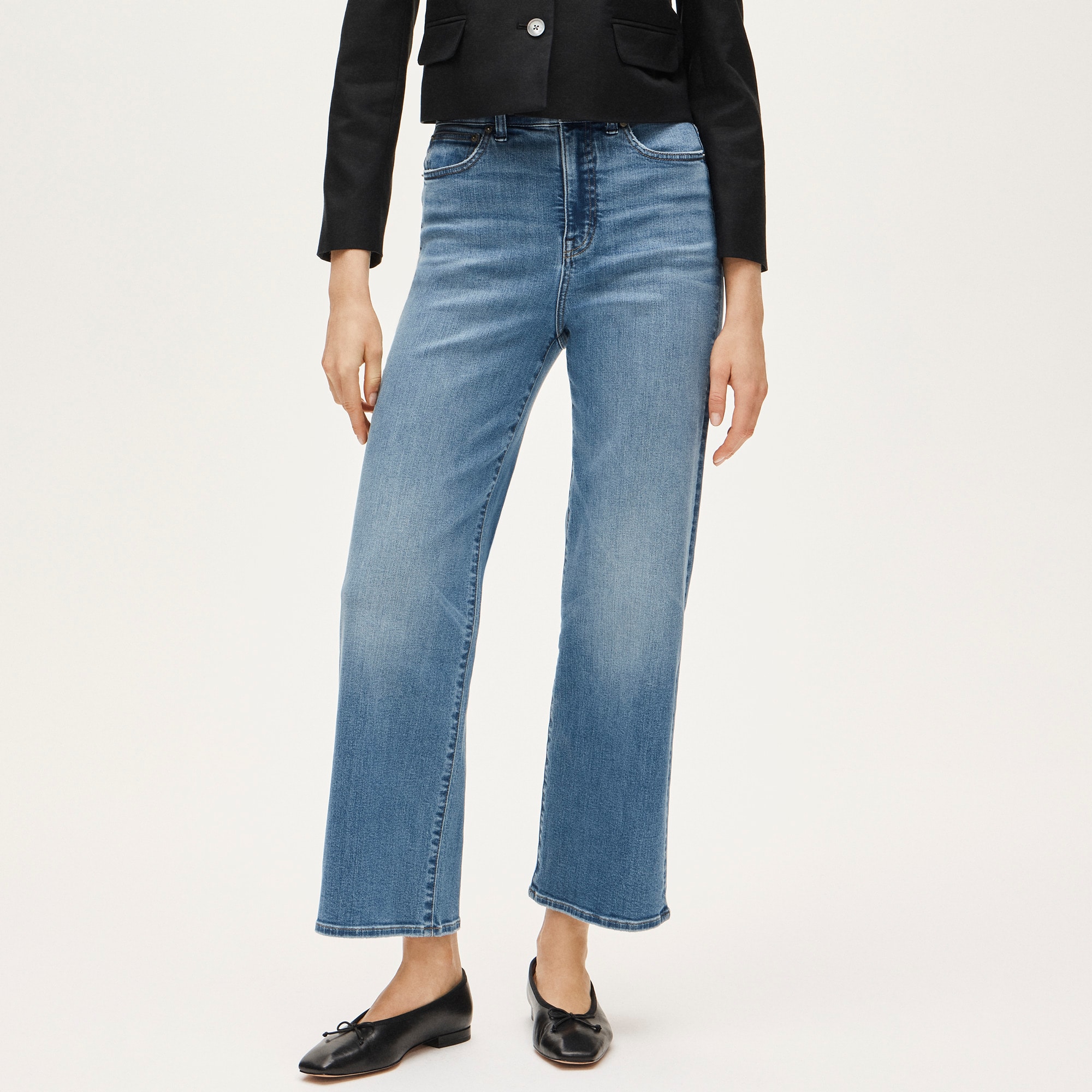 Curvy slim-wide jean