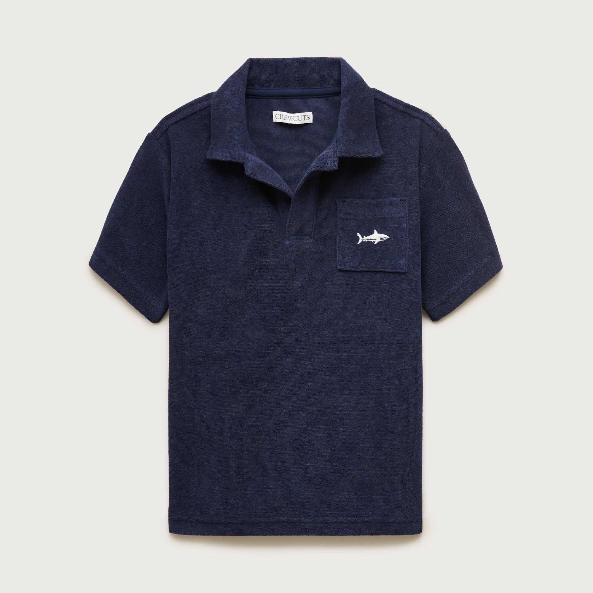 Kids' johnny-collar critter sweater-polo