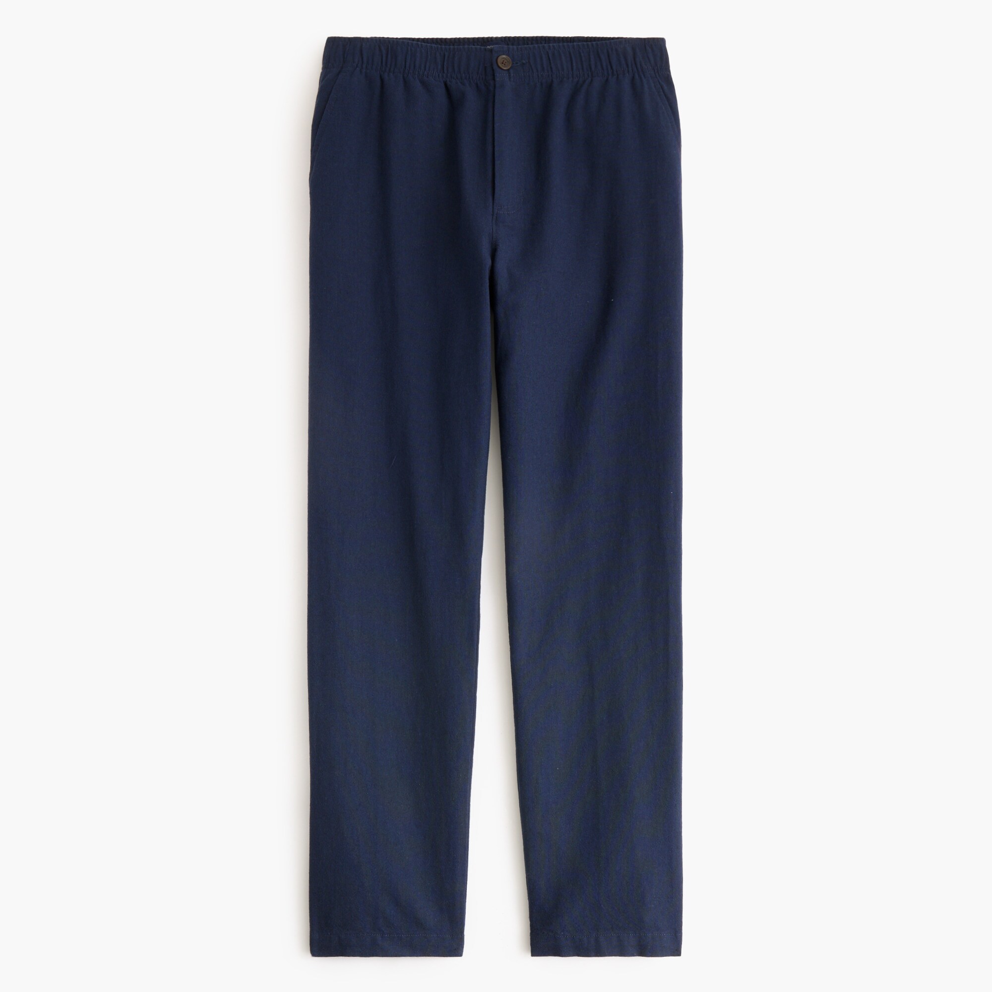  Linen-cotton blend drawstring pant