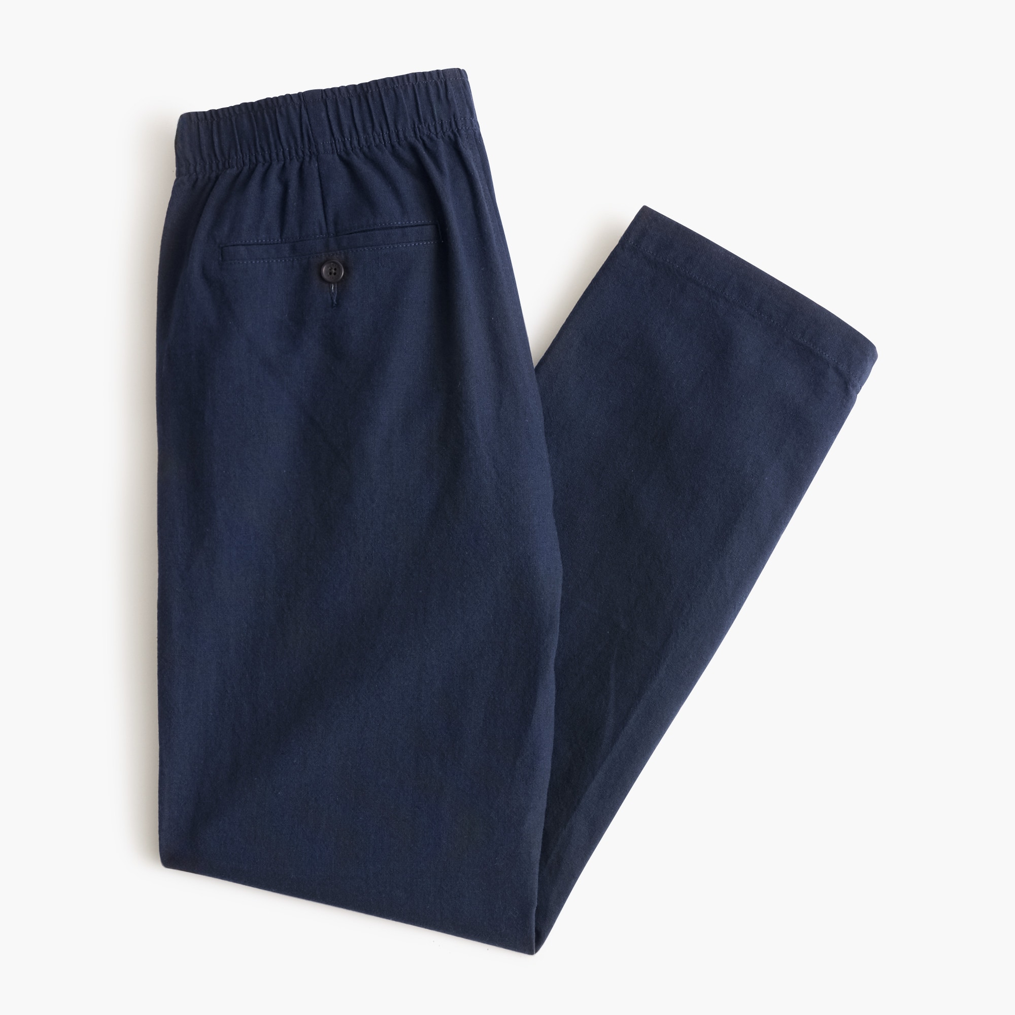 Linen-cotton blend drawstring pant - image 4