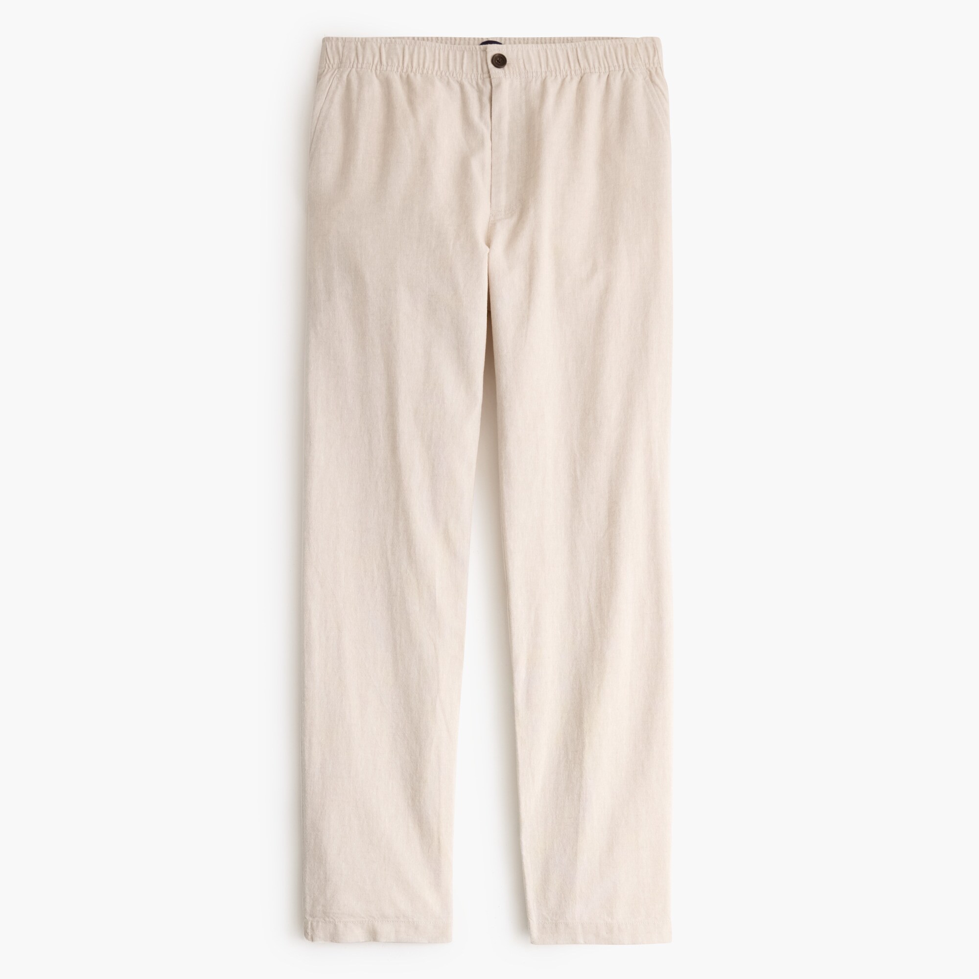  Linen-cotton blend drawstring pant