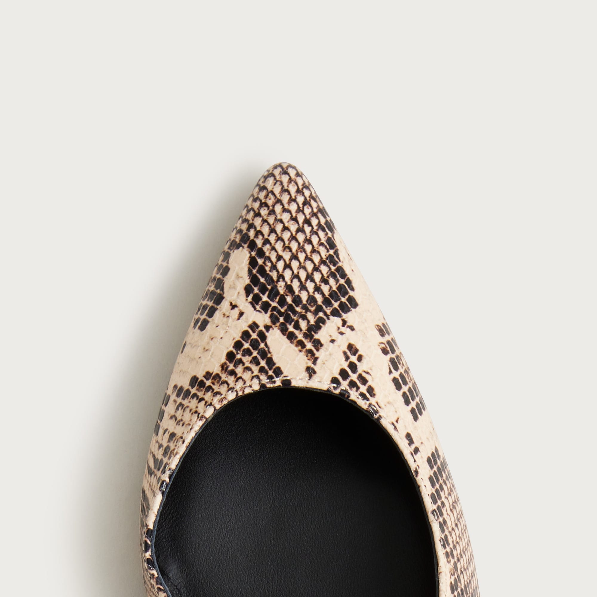 Robin slingback heels in snake-embossed leather