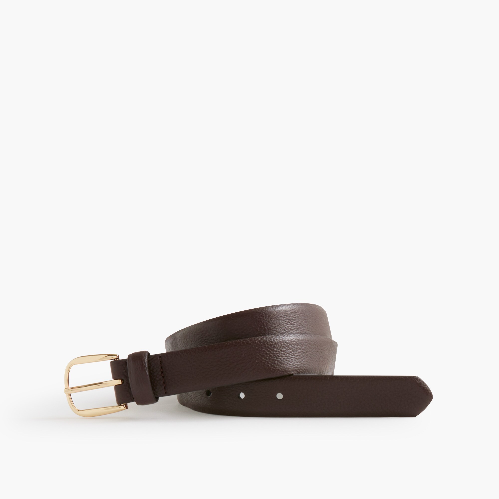 pebbled leather belt for men