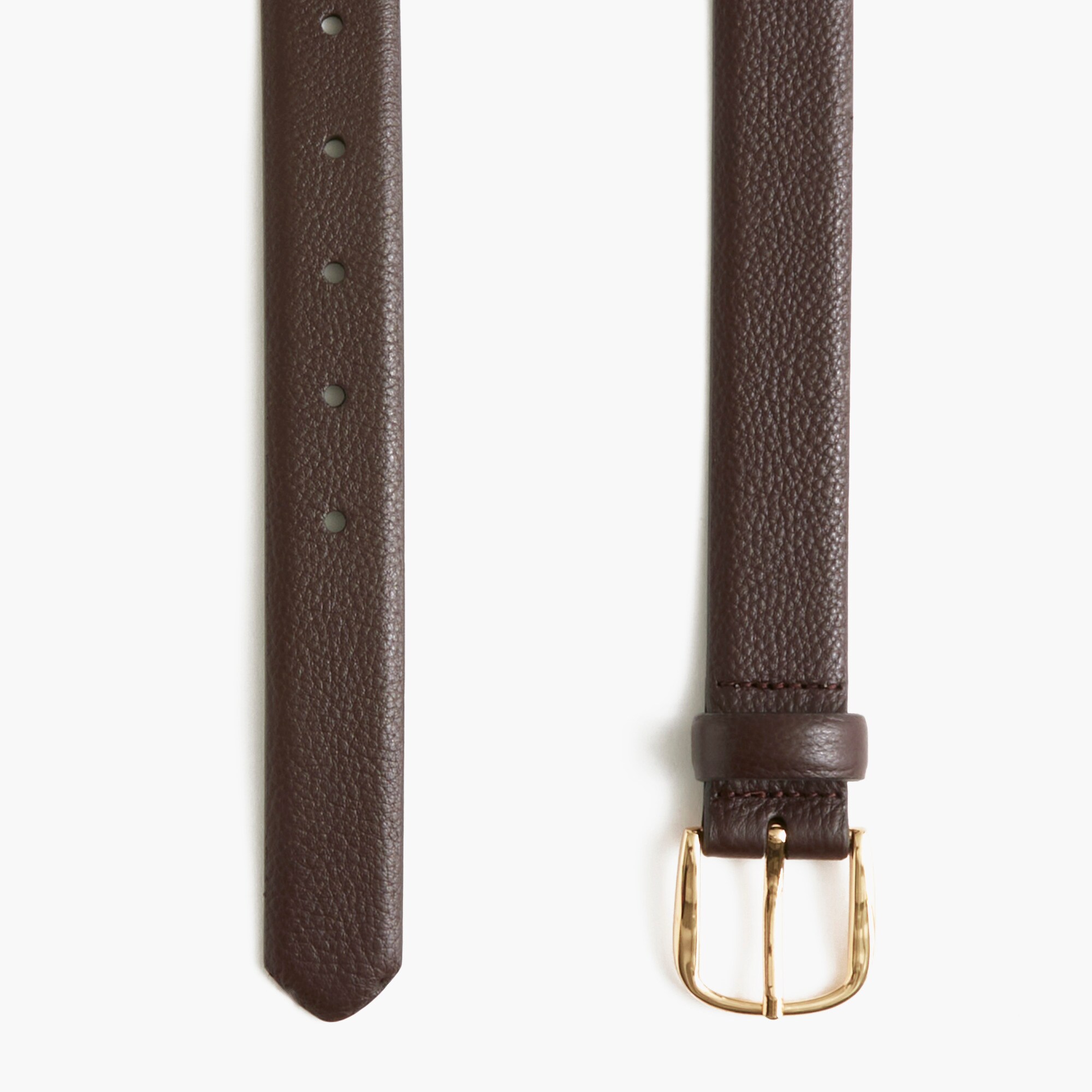 Pebbled leather belt