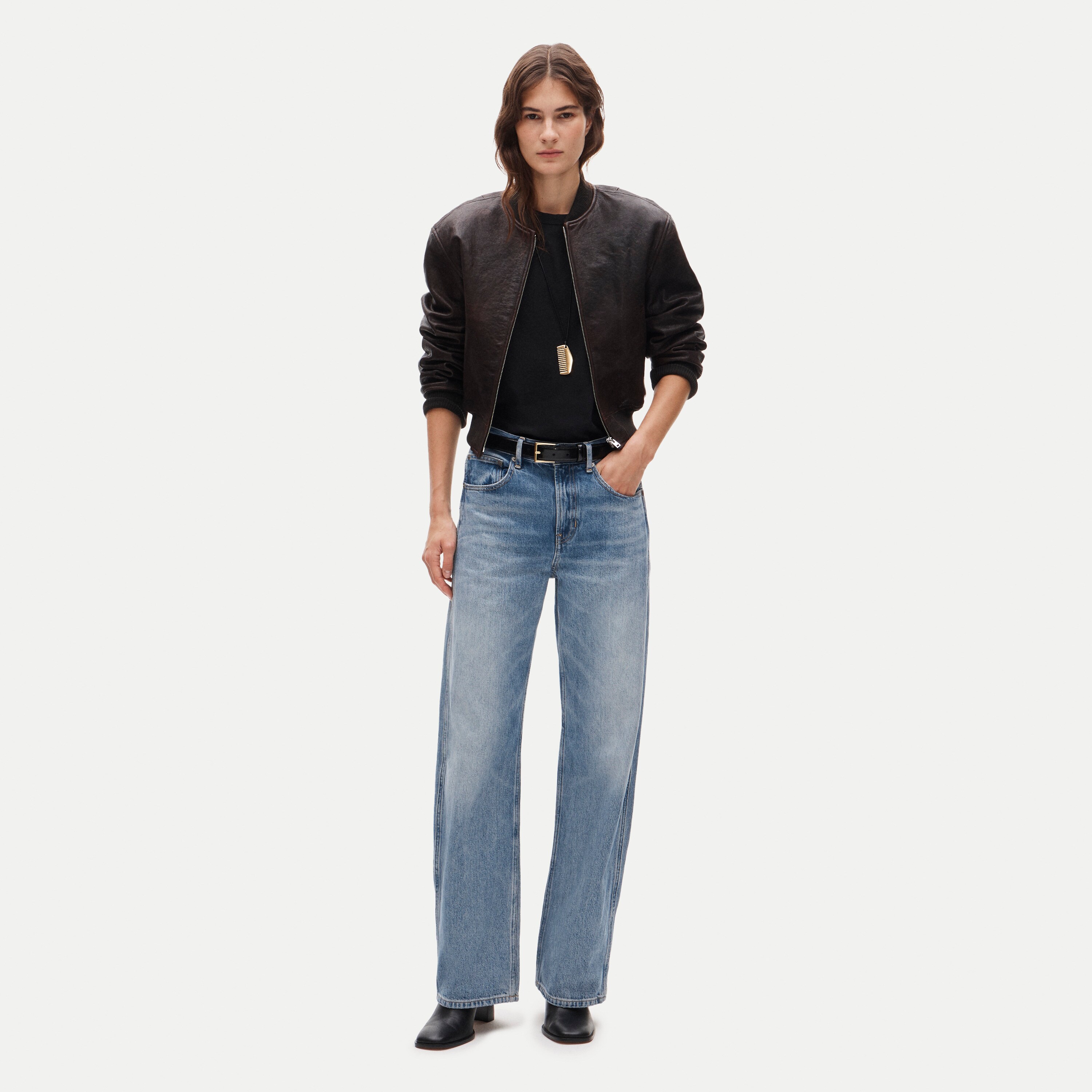 Boyfriend jersey classic-fit T-shirt