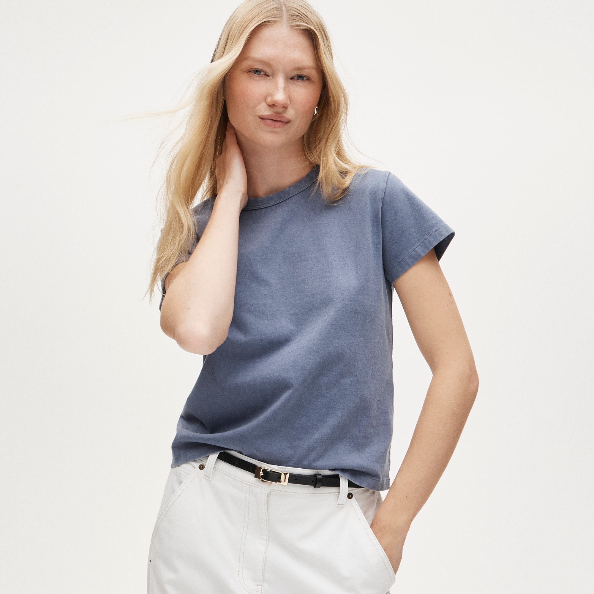 Boyfriend jersey classic-fit T-shirt