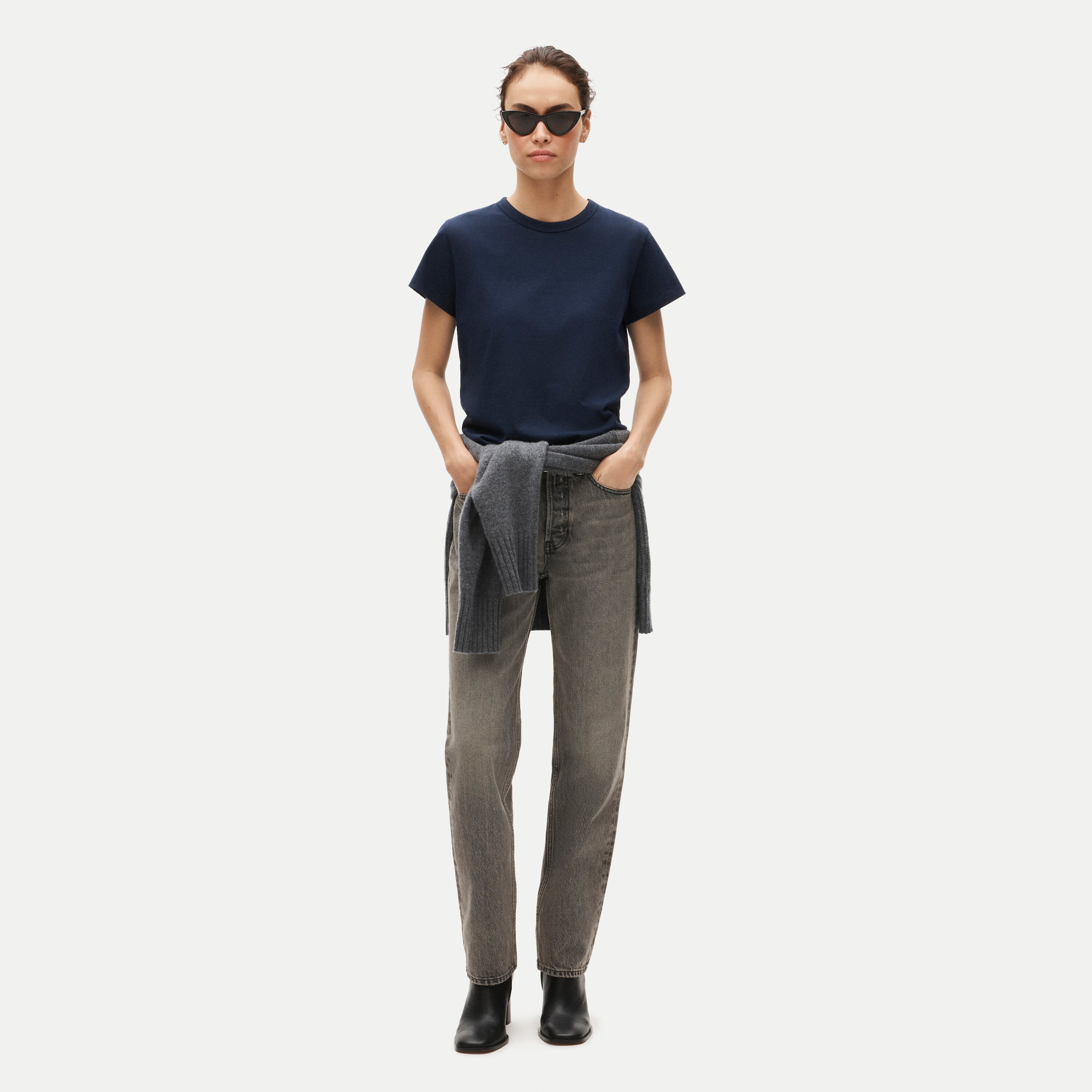 Boyfriend jersey classic-fit T-shirt