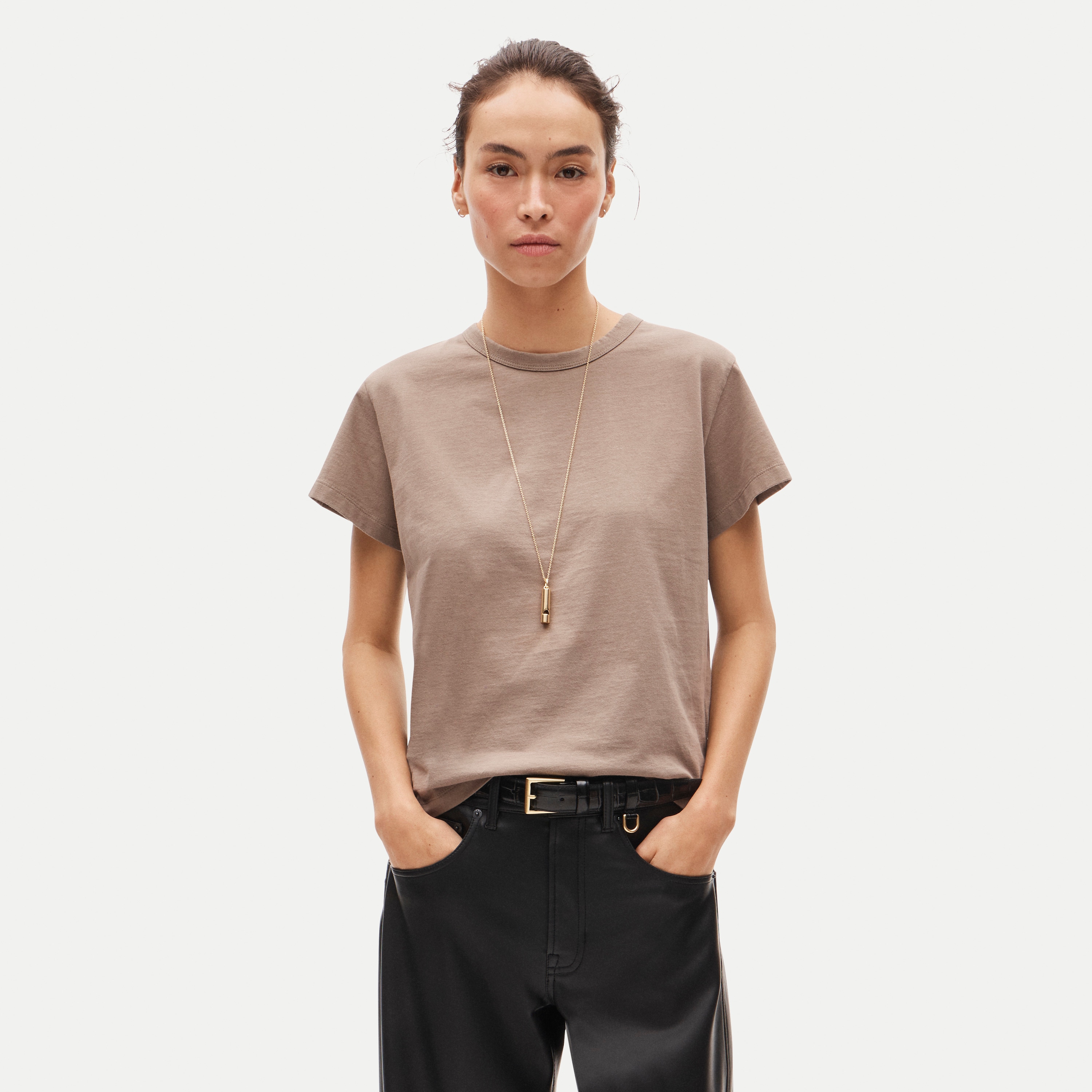 Boyfriend jersey classic-fit T-shirt