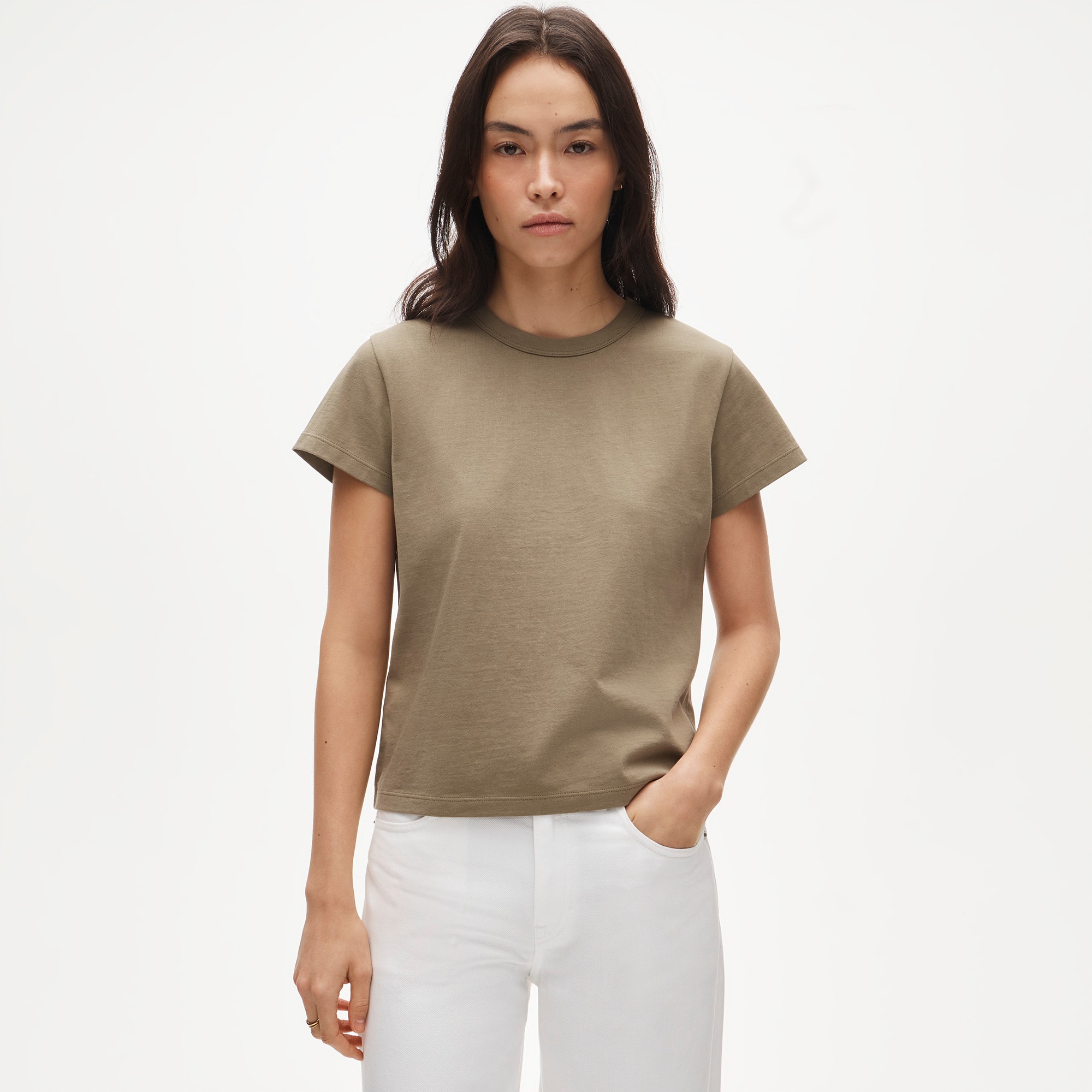 Boyfriend jersey classic-fit T-shirt