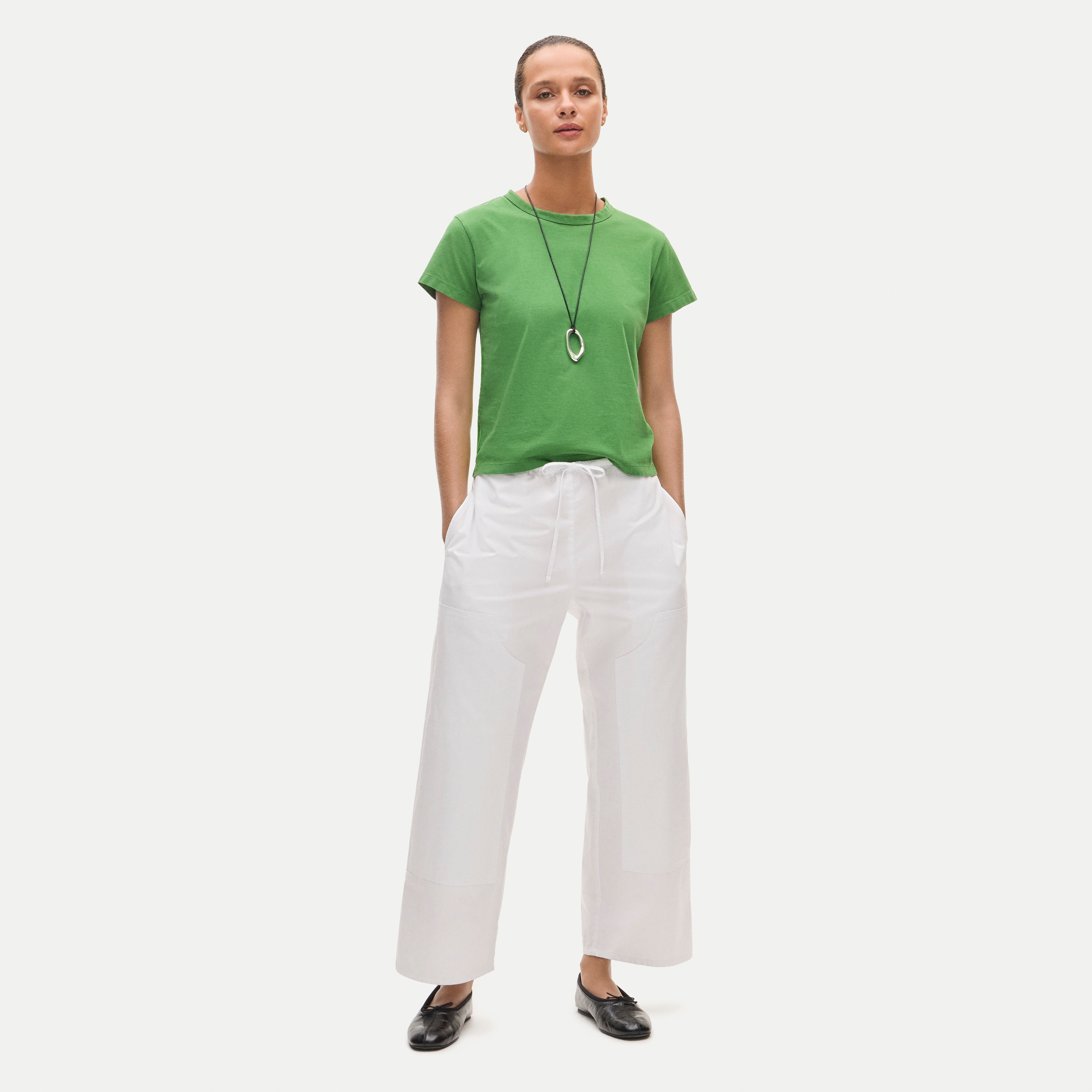 Boyfriend jersey classic-fit T-shirt