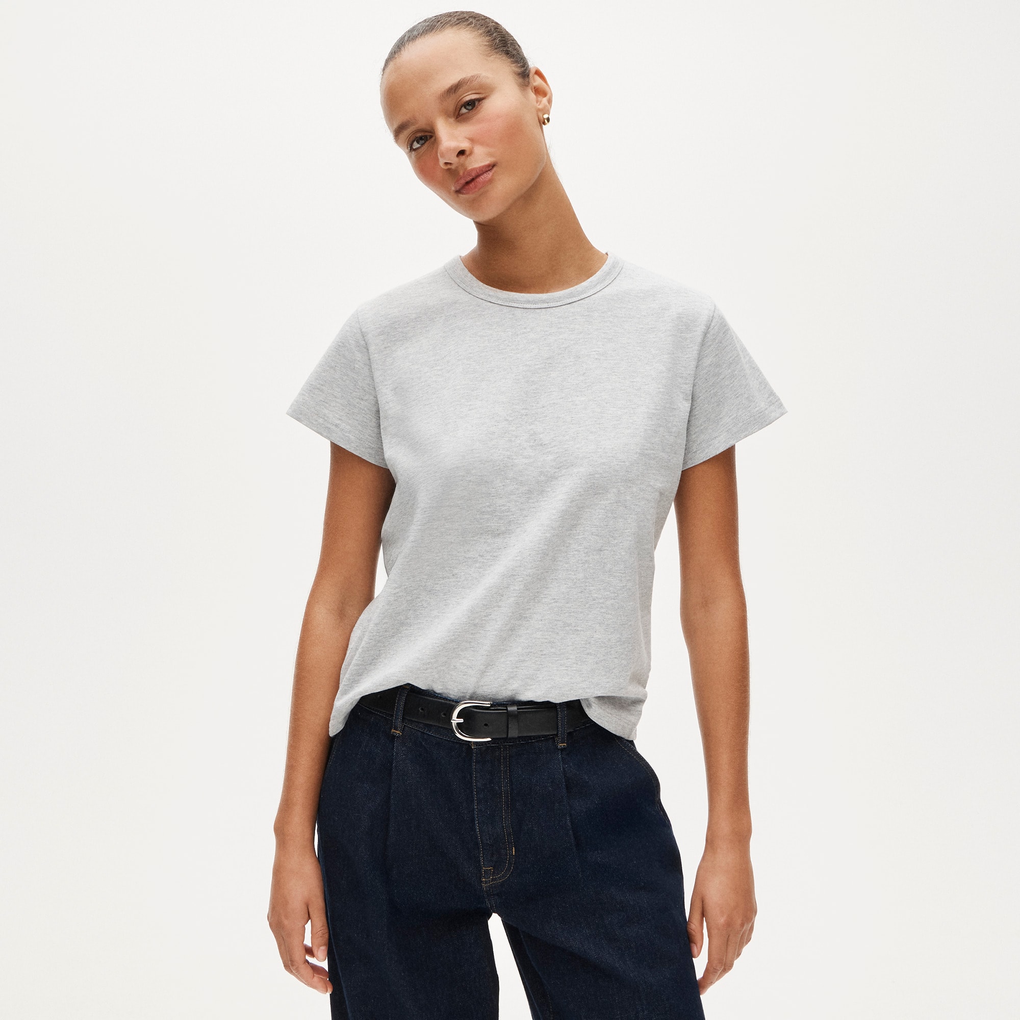 womens Boyfriend jersey classic-fit T-shirt