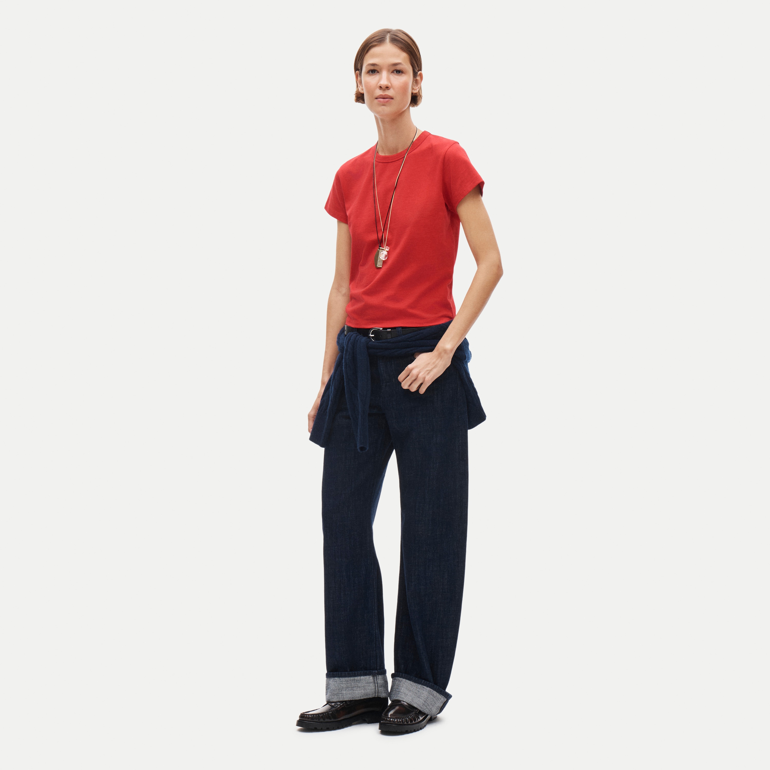 Boyfriend jersey classic-fit T-shirt