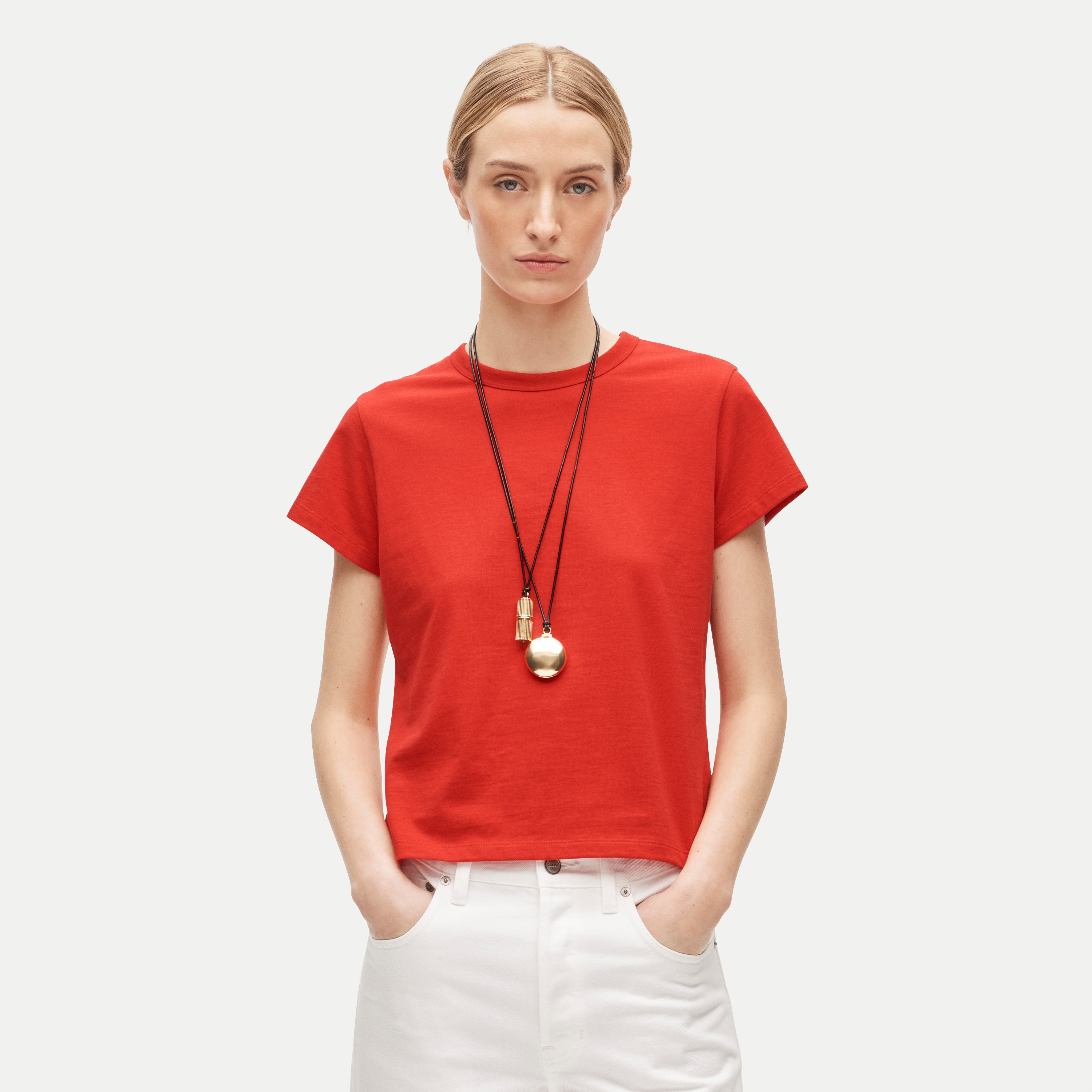 Boyfriend jersey classic-fit T-shirt
