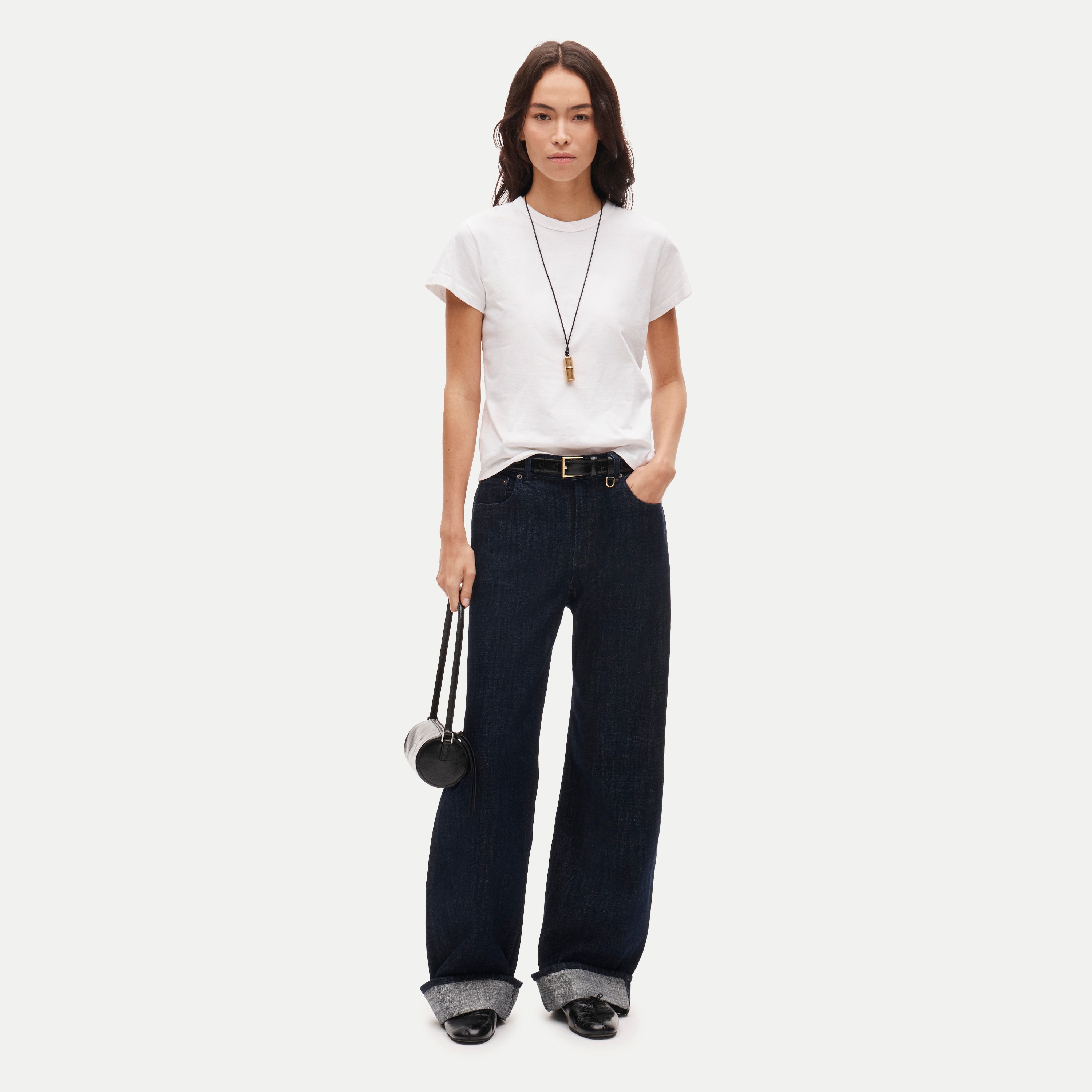 Boyfriend jersey classic-fit T-shirt