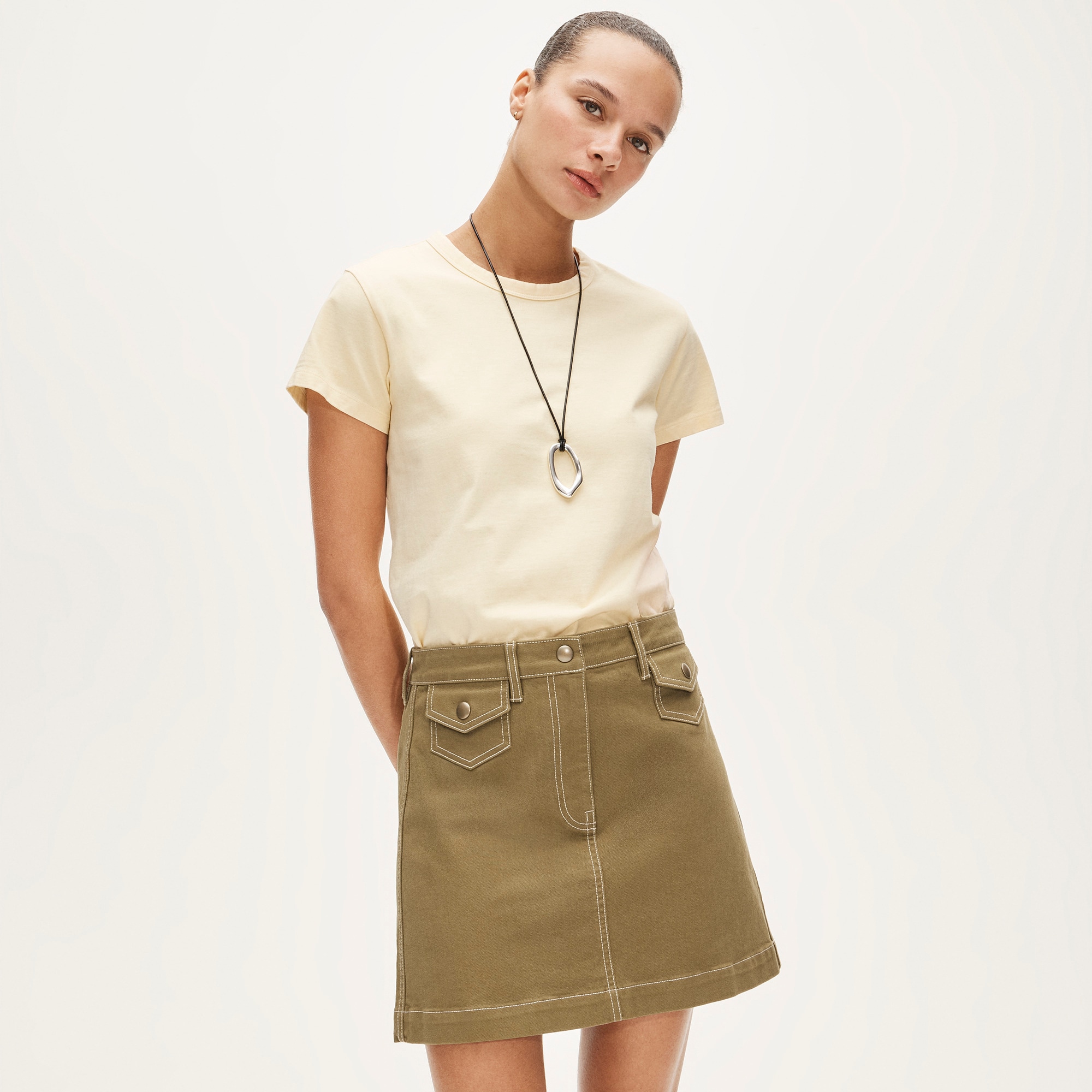 womens Boyfriend jersey classic-fit T-shirt