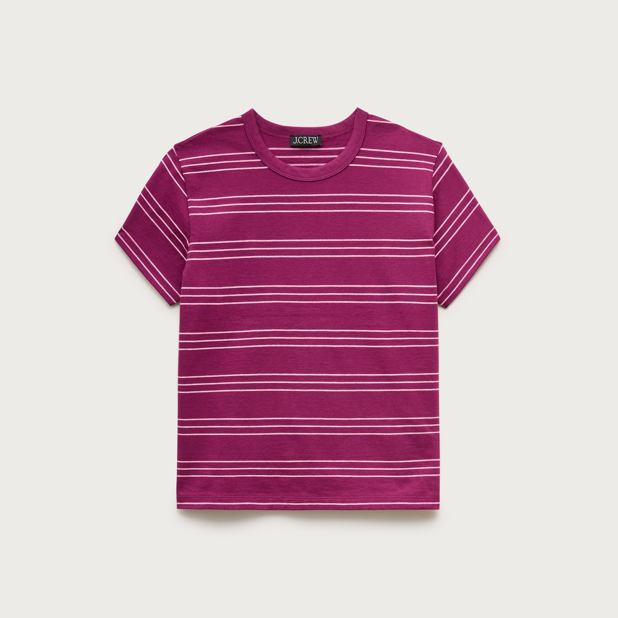 Boyfriend jersey classic-fit T-shirt in stripe