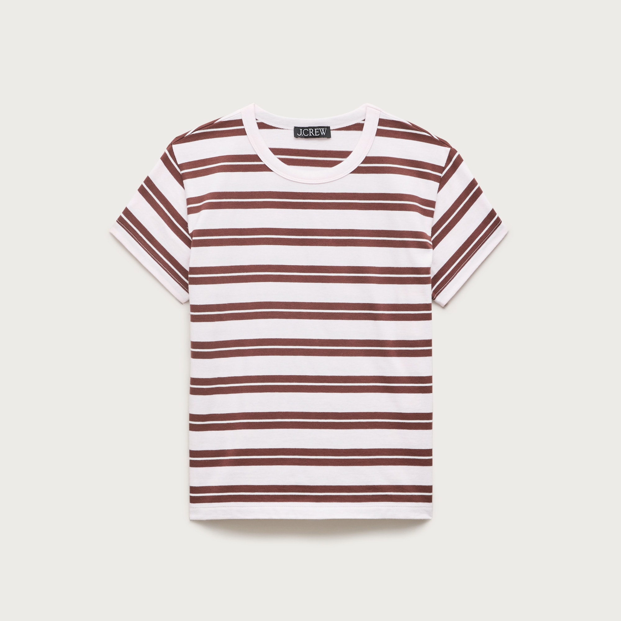 Boyfriend jersey classic-fit T-shirt in stripe