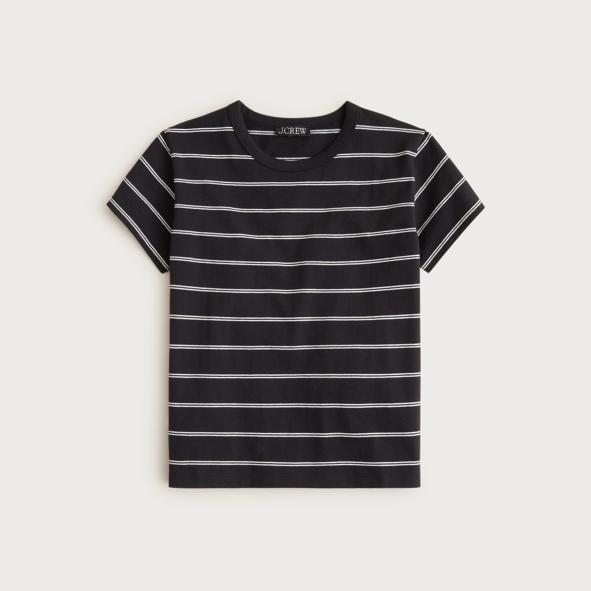 Boyfriend jersey classic-fit T-shirt in stripe