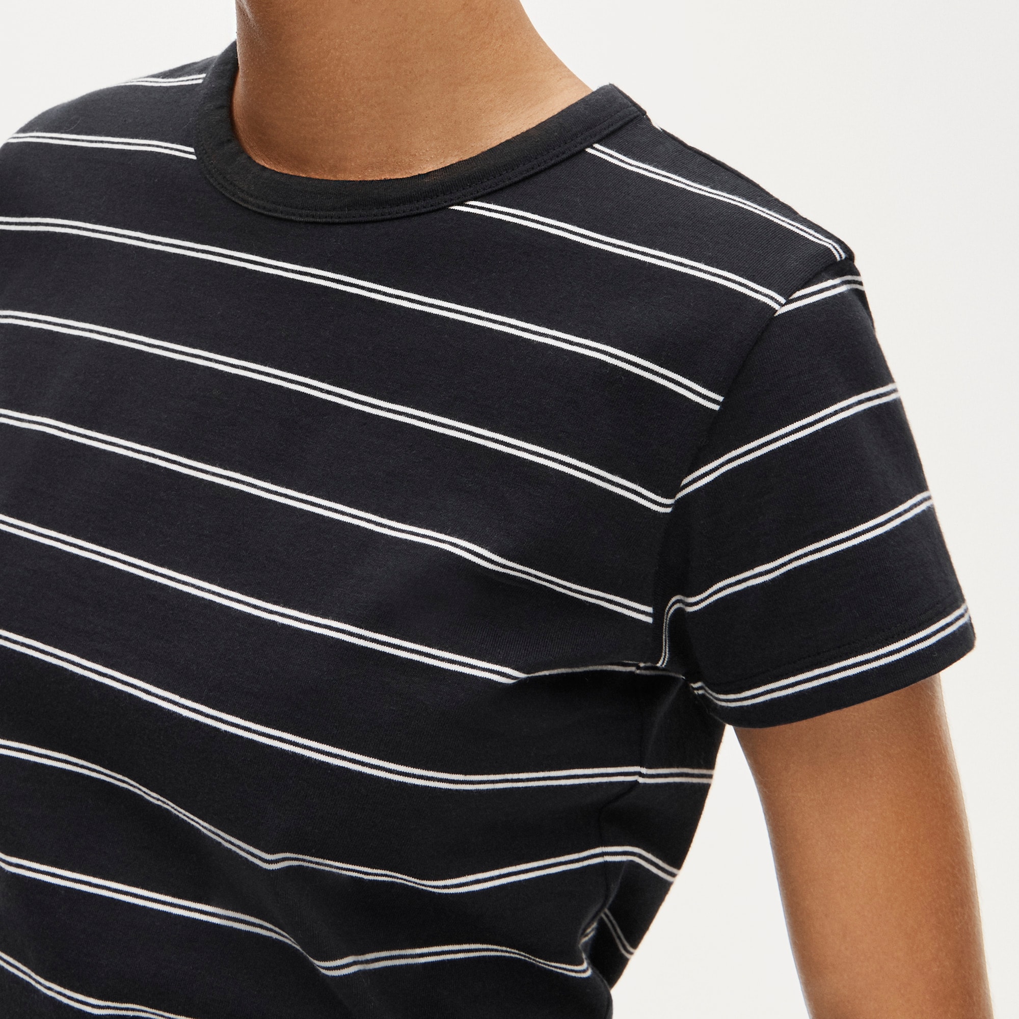 Boyfriend jersey classic-fit T-shirt in stripe
