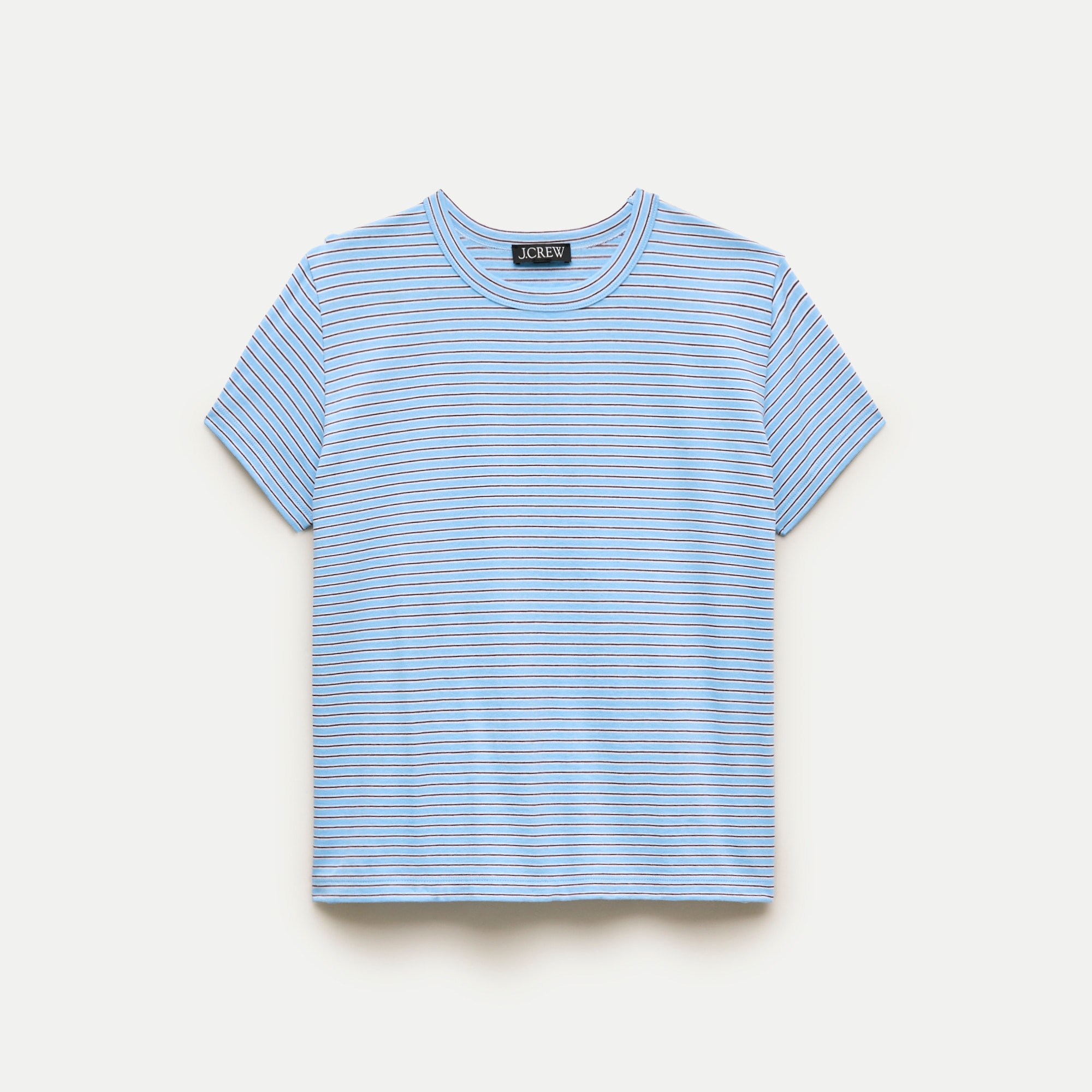 Boyfriend jersey classic-fit T-shirt in stripe