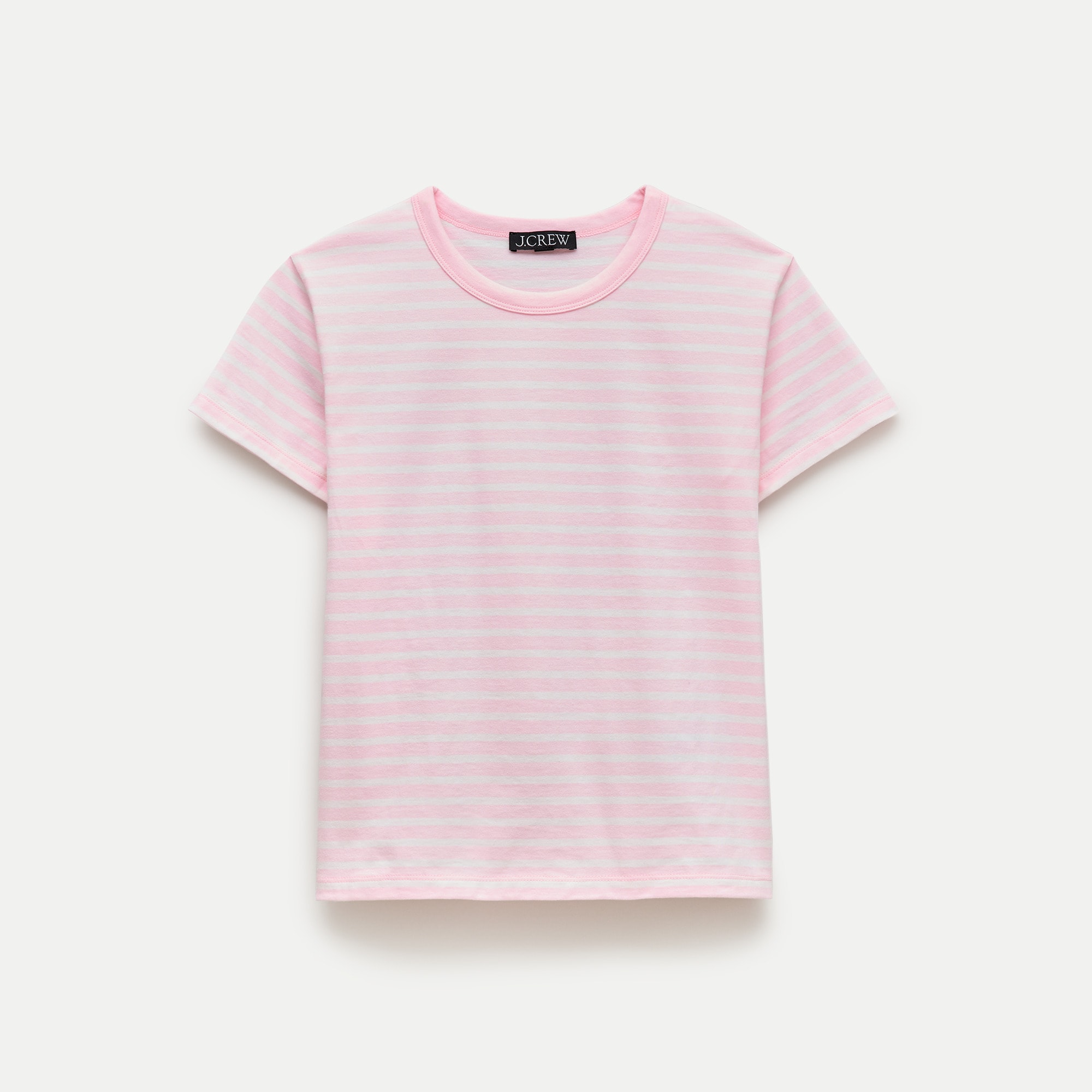 Boyfriend jersey classic-fit T-shirt in stripe