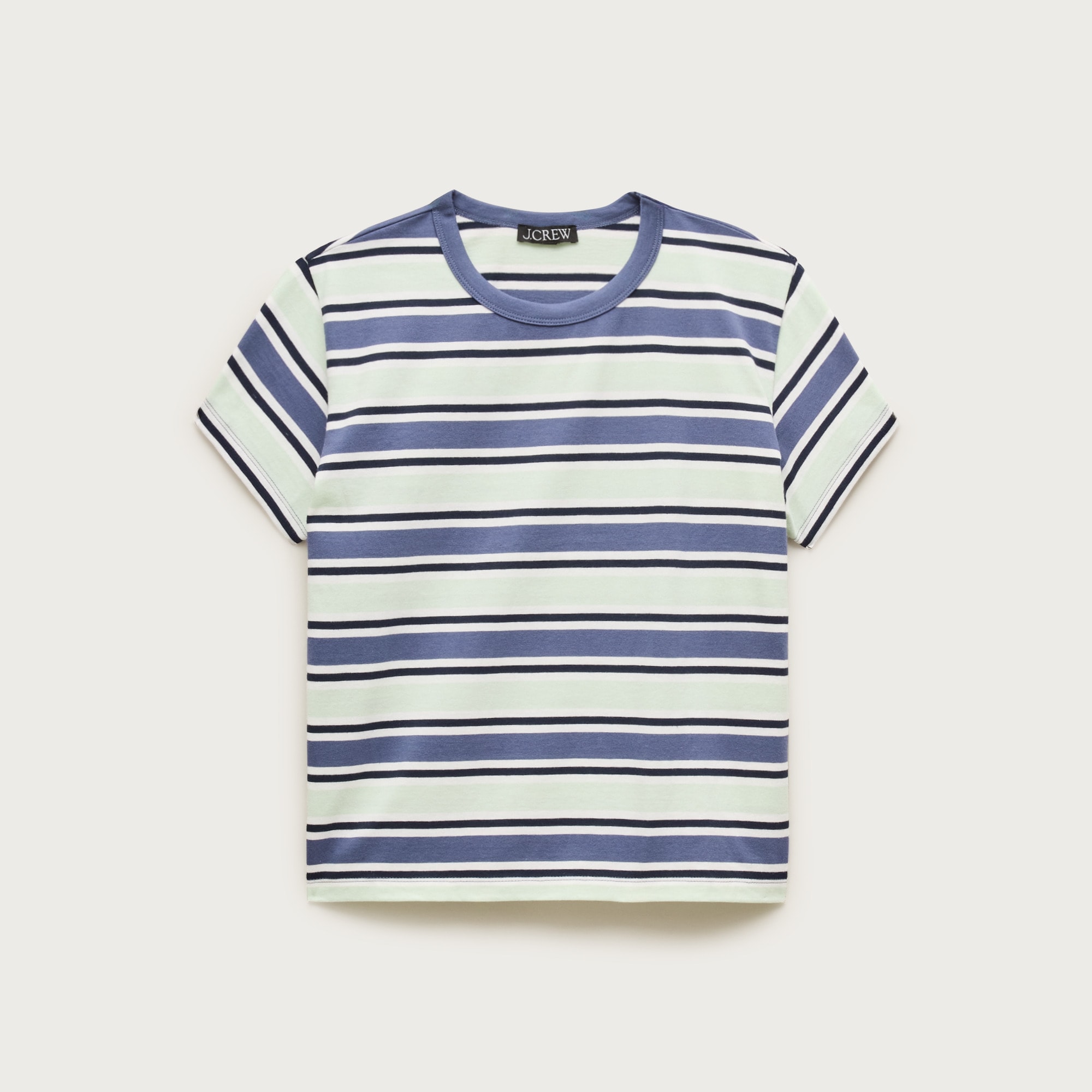 Boyfriend jersey classic-fit T-shirt in stripe