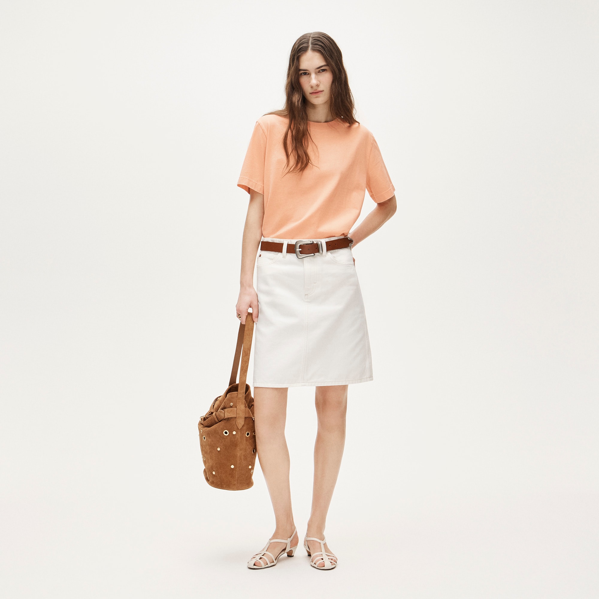 Boyfriend jersey relaxed cropped T-shirt - image 3