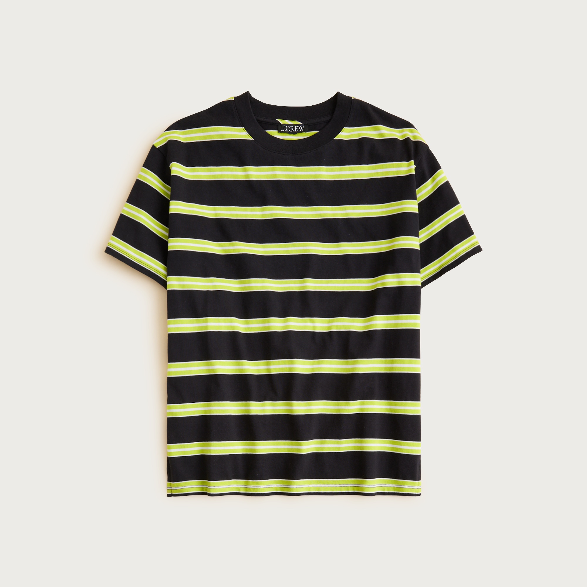 Boyfriend jersey oversized T-shirt in stripe