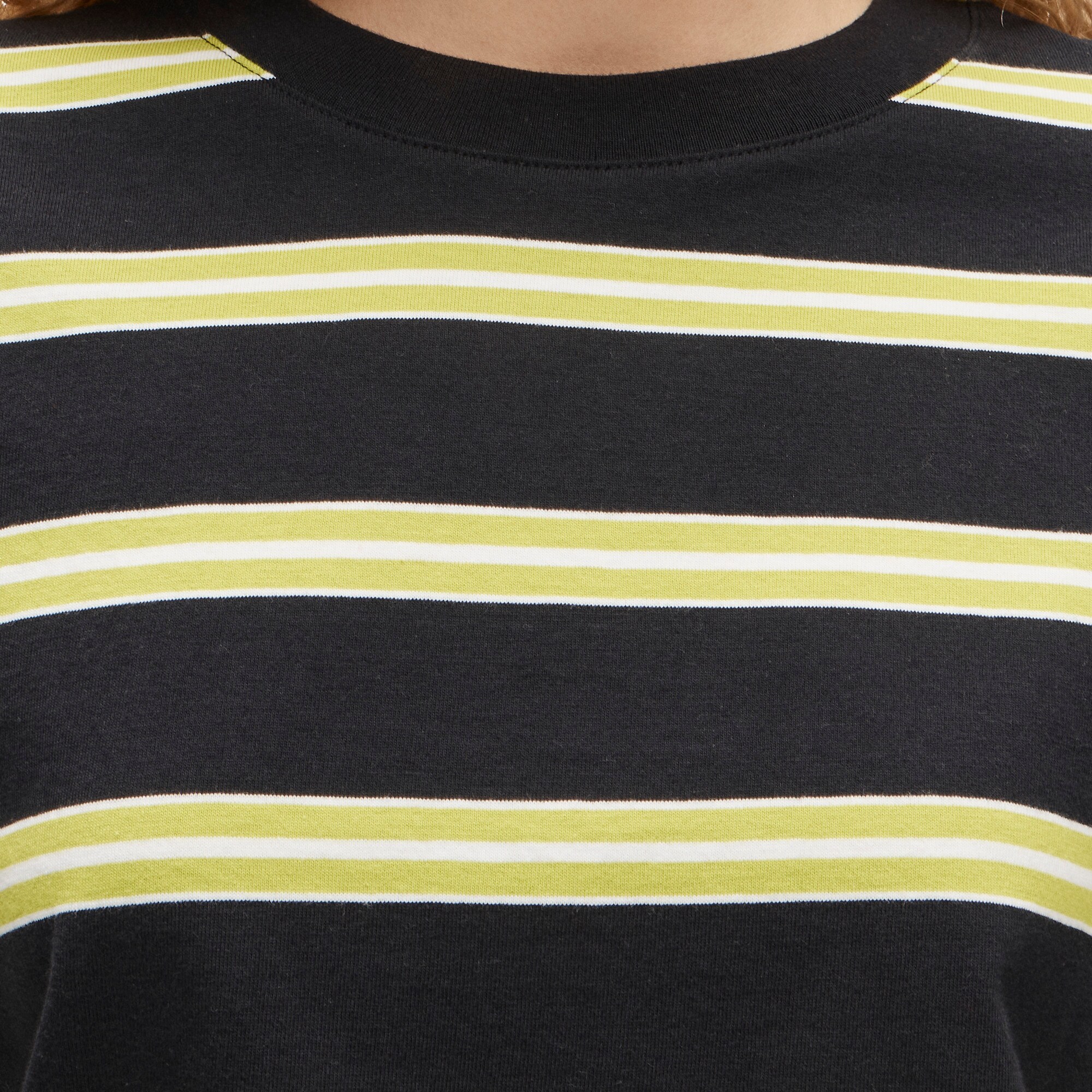 Boyfriend jersey oversized T-shirt in stripe