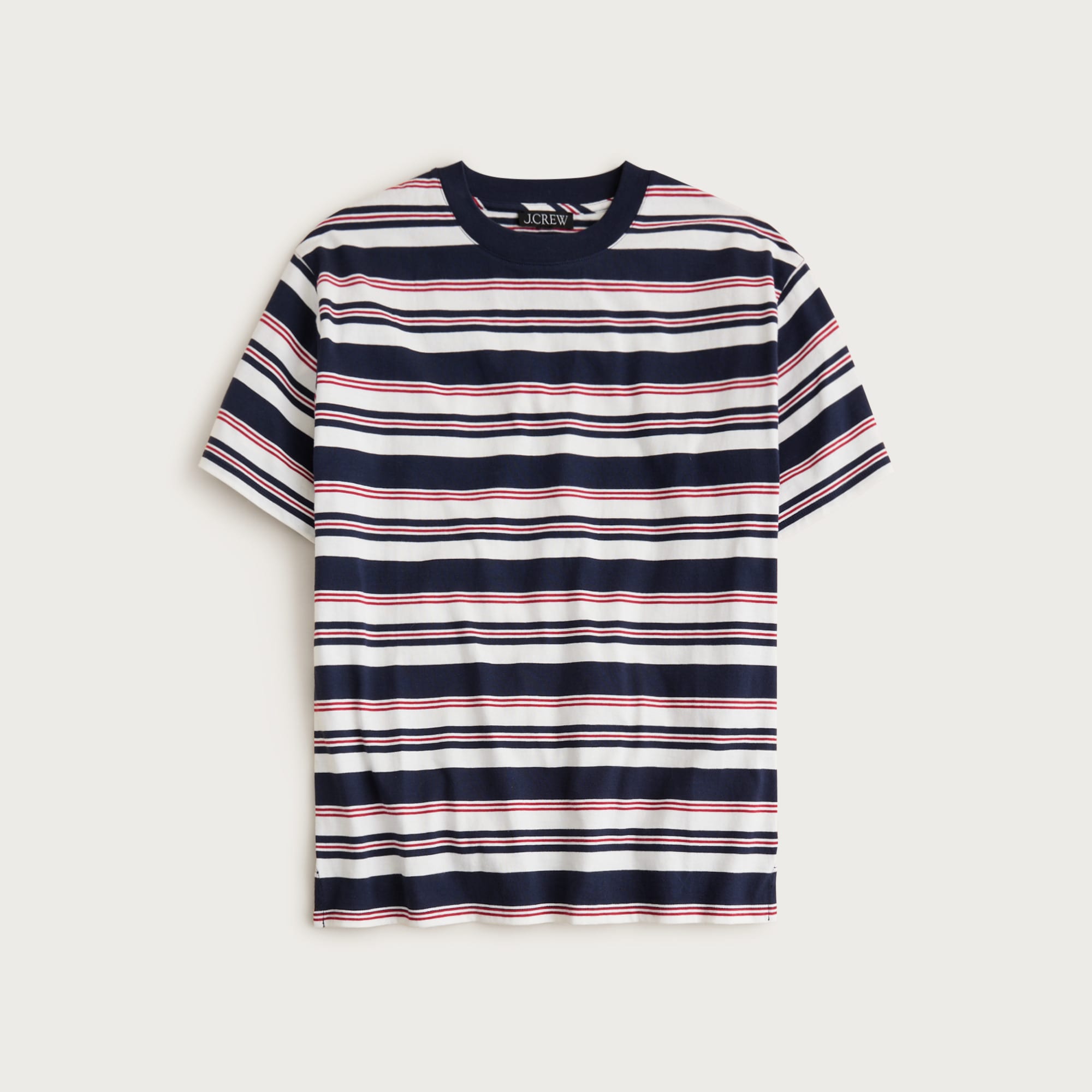 Boyfriend jersey oversized T-shirt in stripe