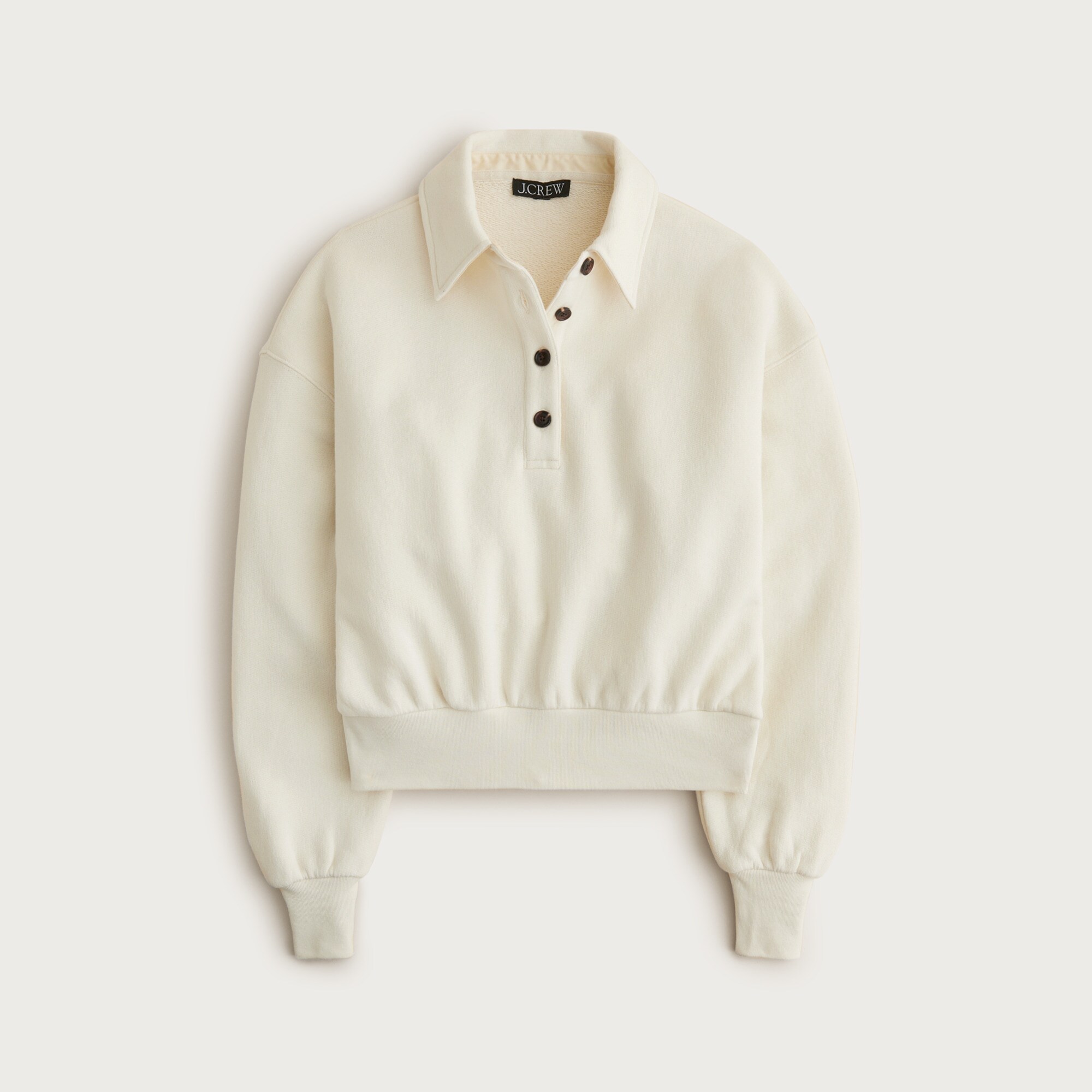 Heritage Terry Rugby Sweatshirt For Women | J.Crew