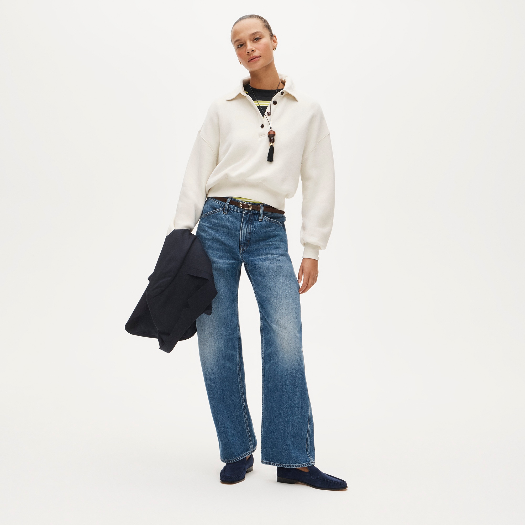 Heritage terry rugby sweatshirt - image 3