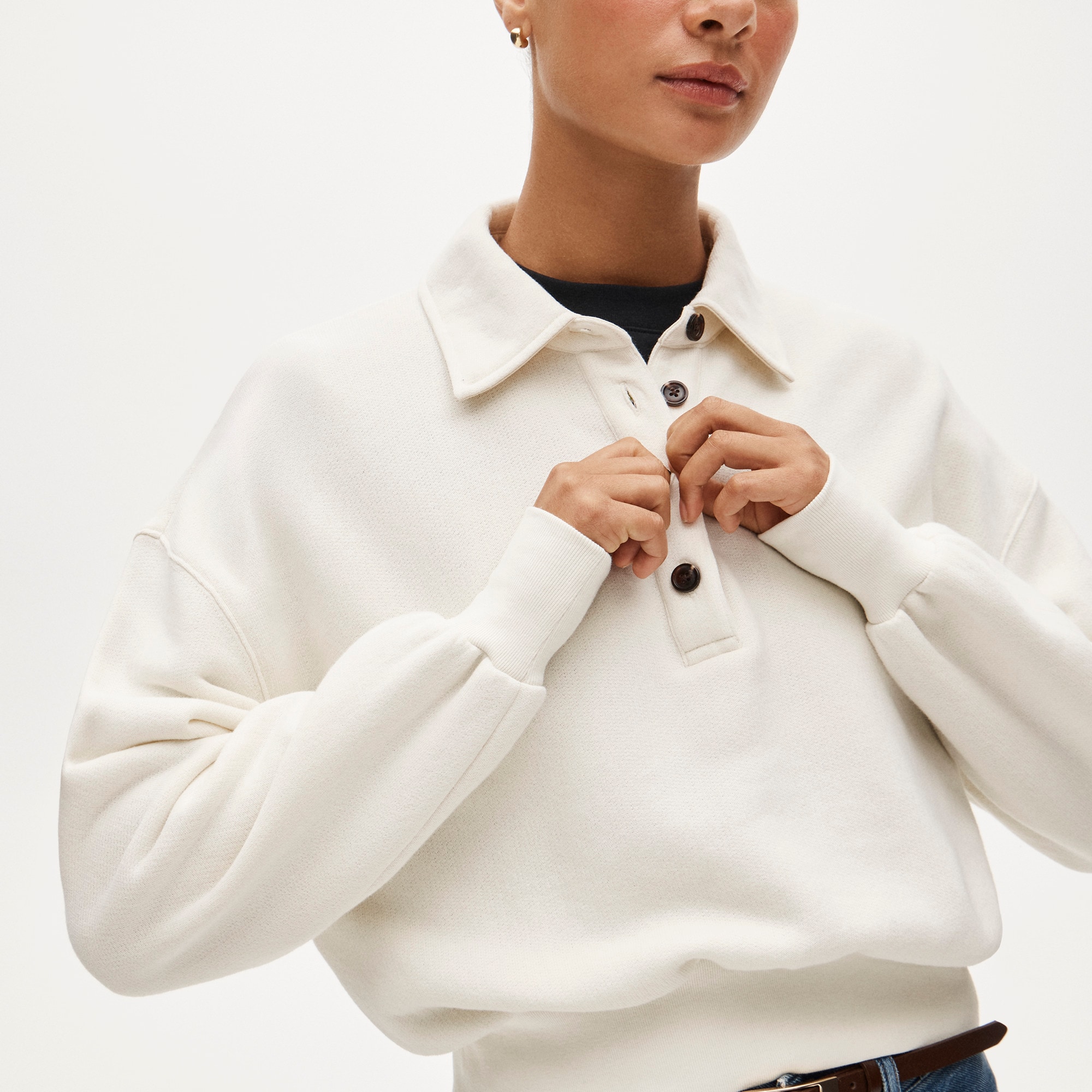 Heritage terry rugby sweatshirt