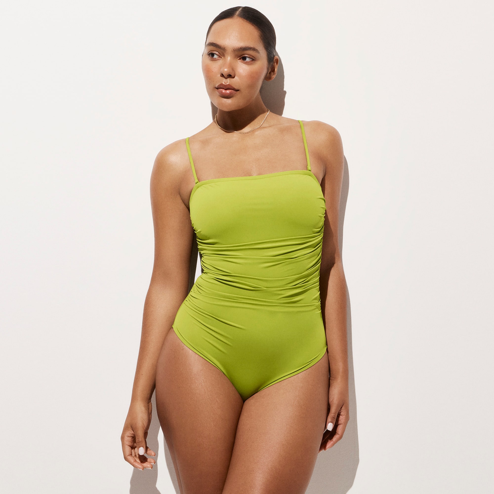 womens Gemma ruched bandeau one-piece