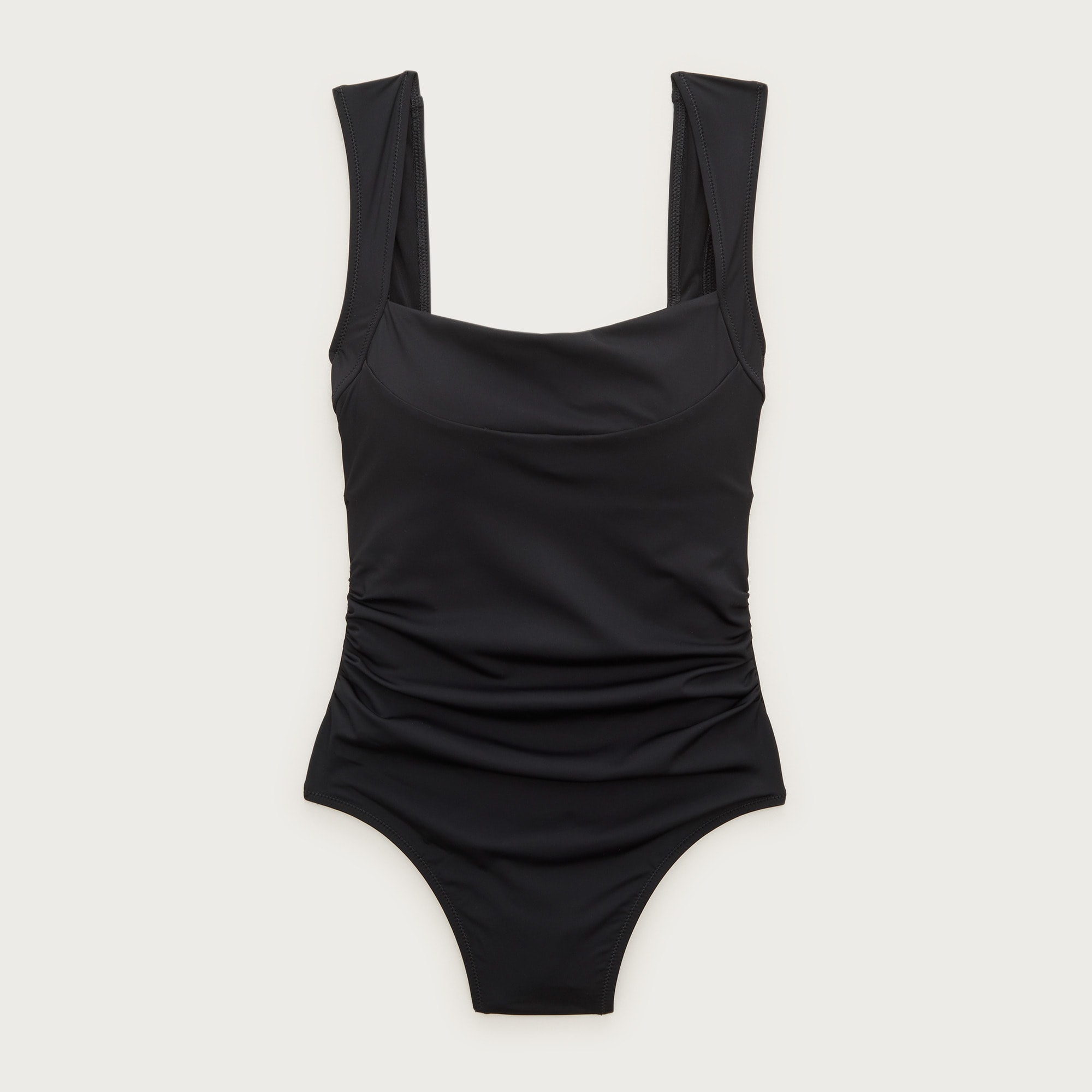 women's smoothing square neck ruched swim dress swimsuit Lands' End Women's NEW Smoothing Square Neck Ruched Swim Dress Swimsuit -  16