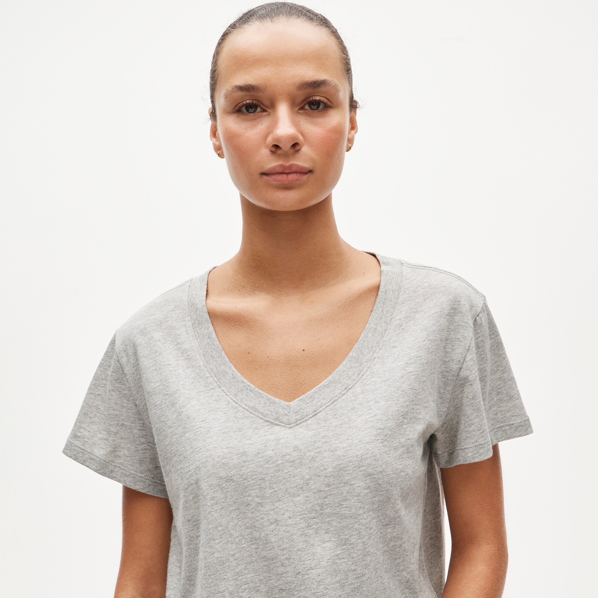 New vintage jersey relaxed V-neck T-shirt